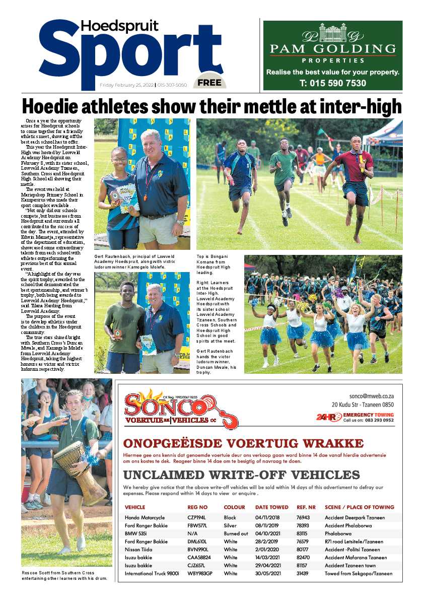 Hoedspruit Herald 25 Feb 2022 page 12
