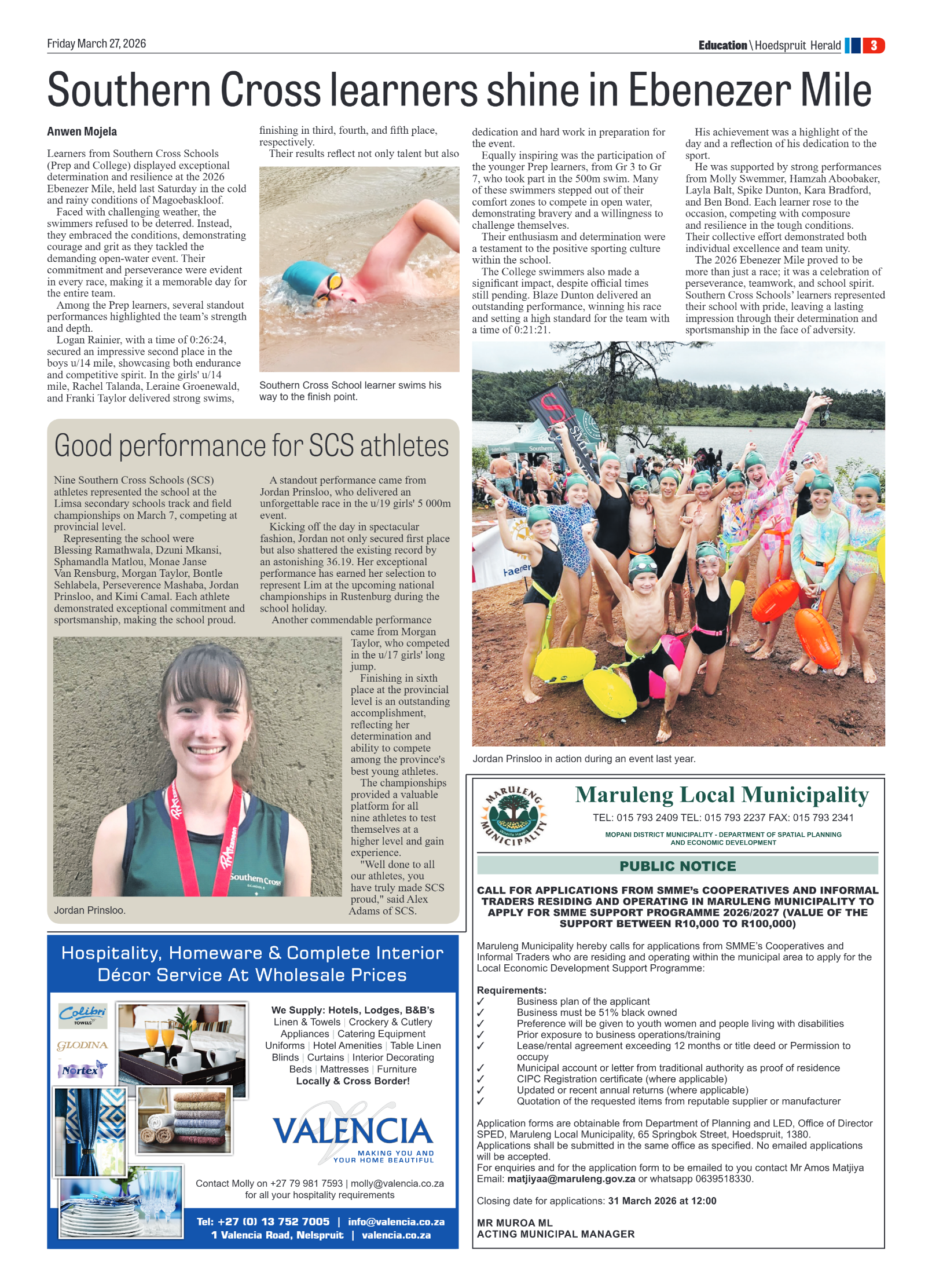 Hoedspruit Herald 27 March 2026 page 11