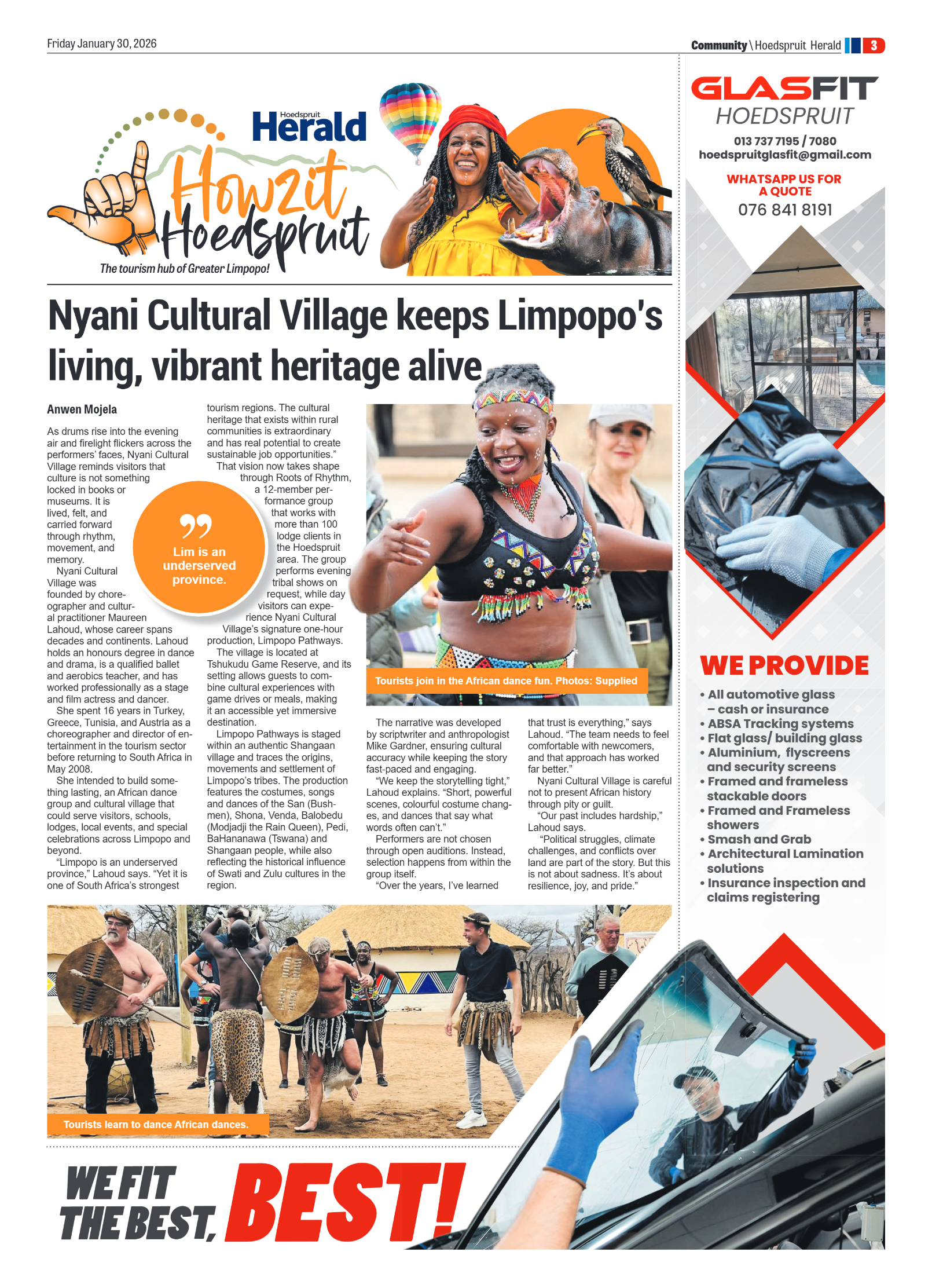 Hoedspruit Herald 30 Jan 2026 page 3