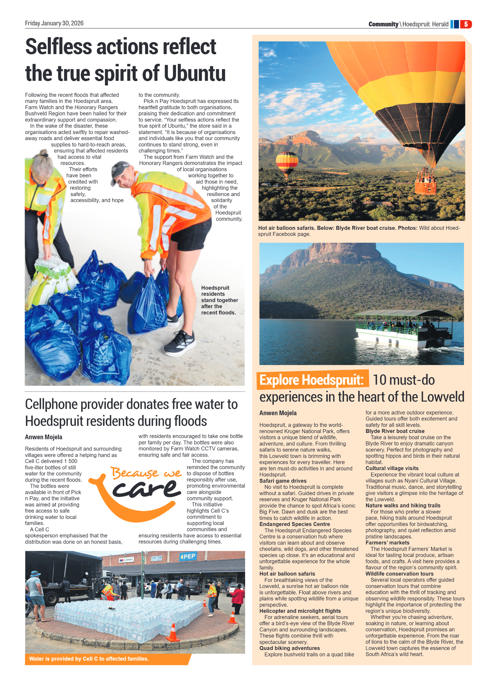 Hoedspruit Herald 30 Jan 2026 page 9