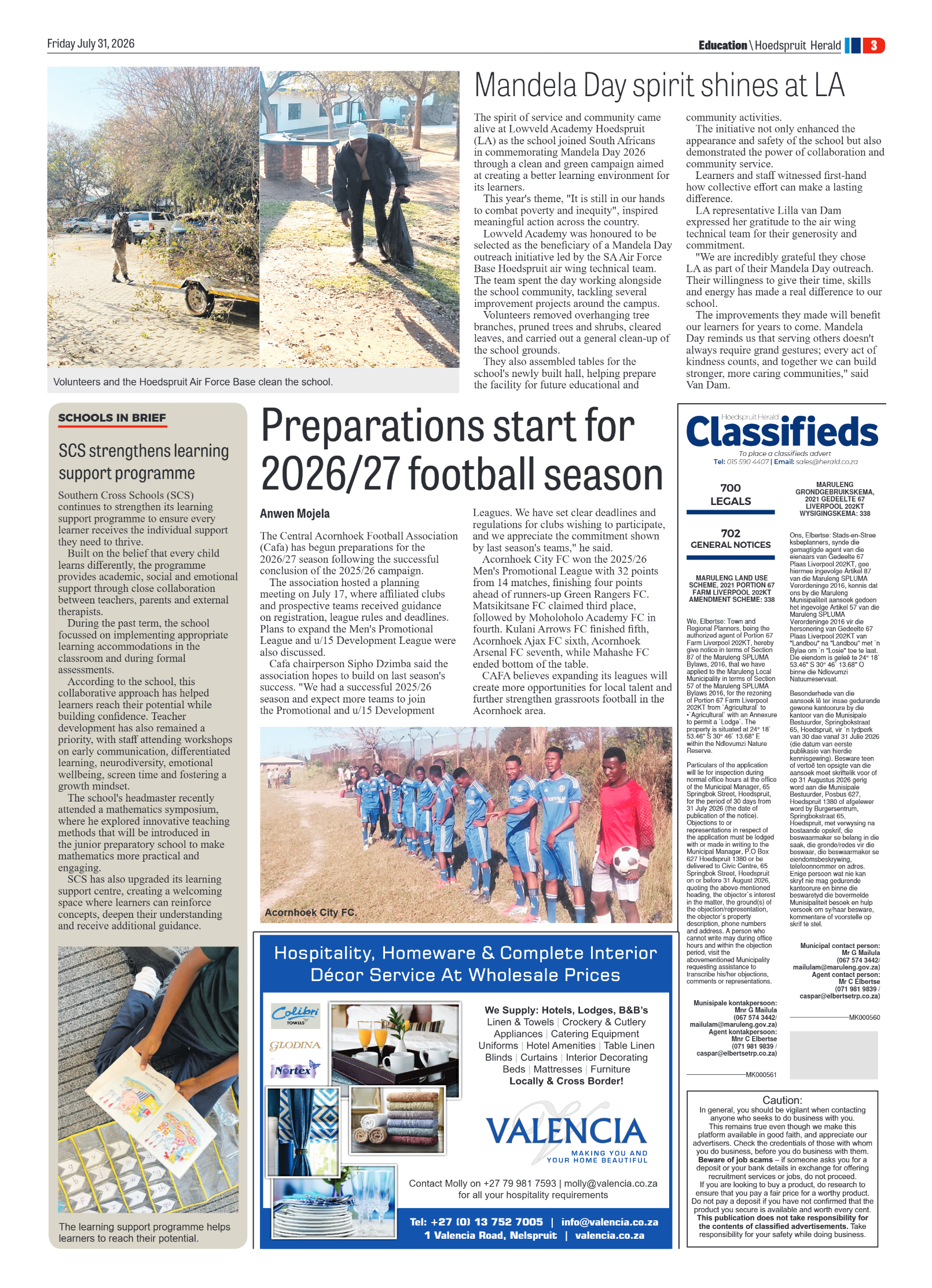 Hoedspruit Herald 31 July 2026 page 7