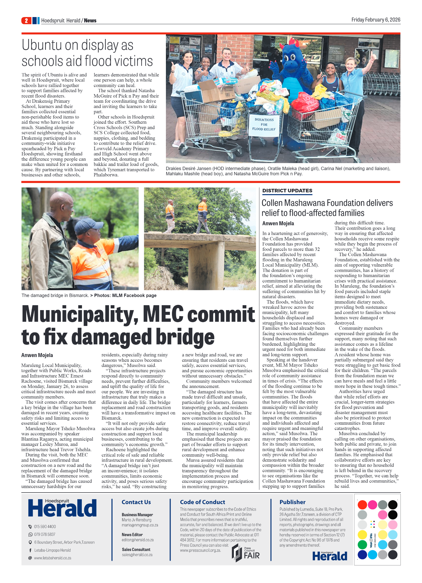Hoedspruit Herald 6 Feb 2026 page 2