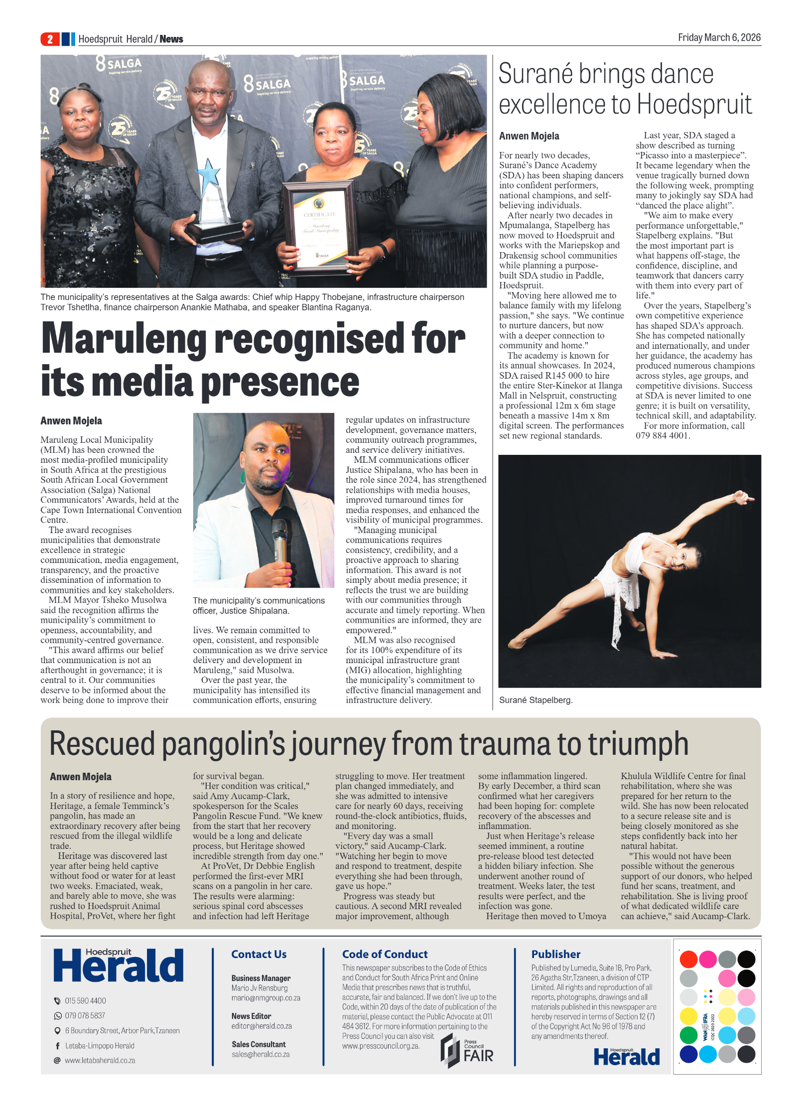 Hoedspruit Herald 6 March 2026 page 2