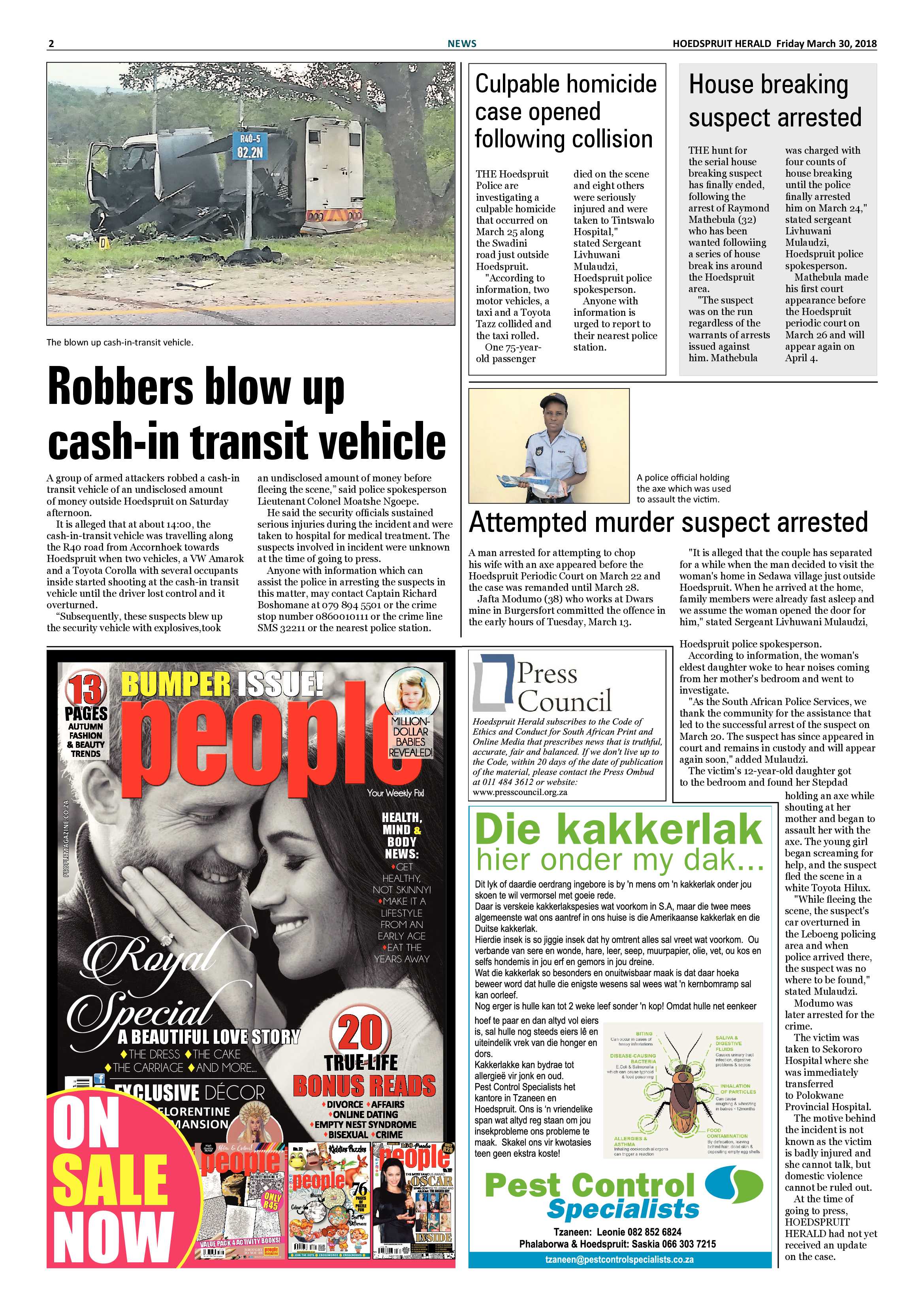 Hoedspruit Herald – 30 March 2018 page 2