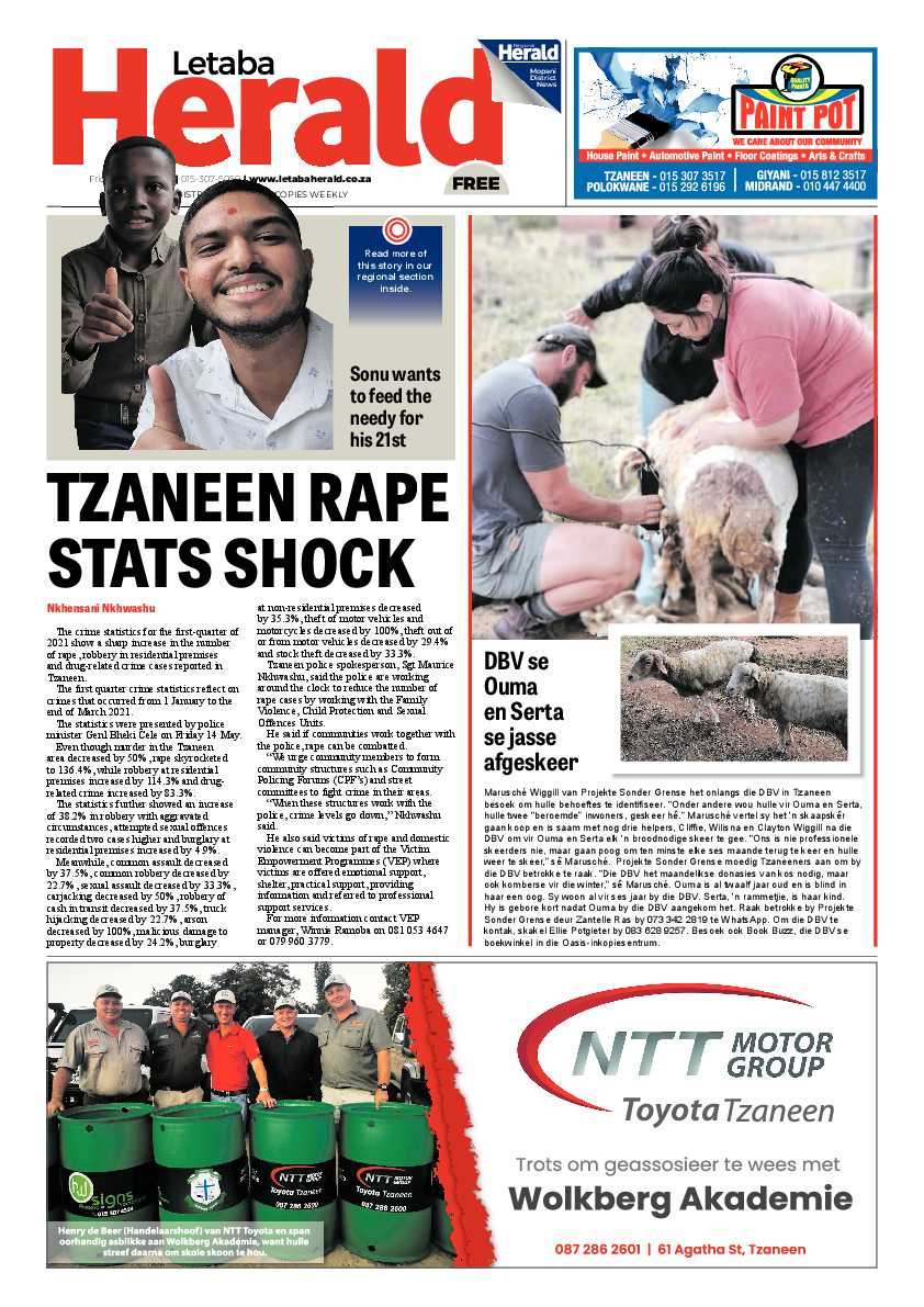 Letaba Herald 21 May 2021 page 1