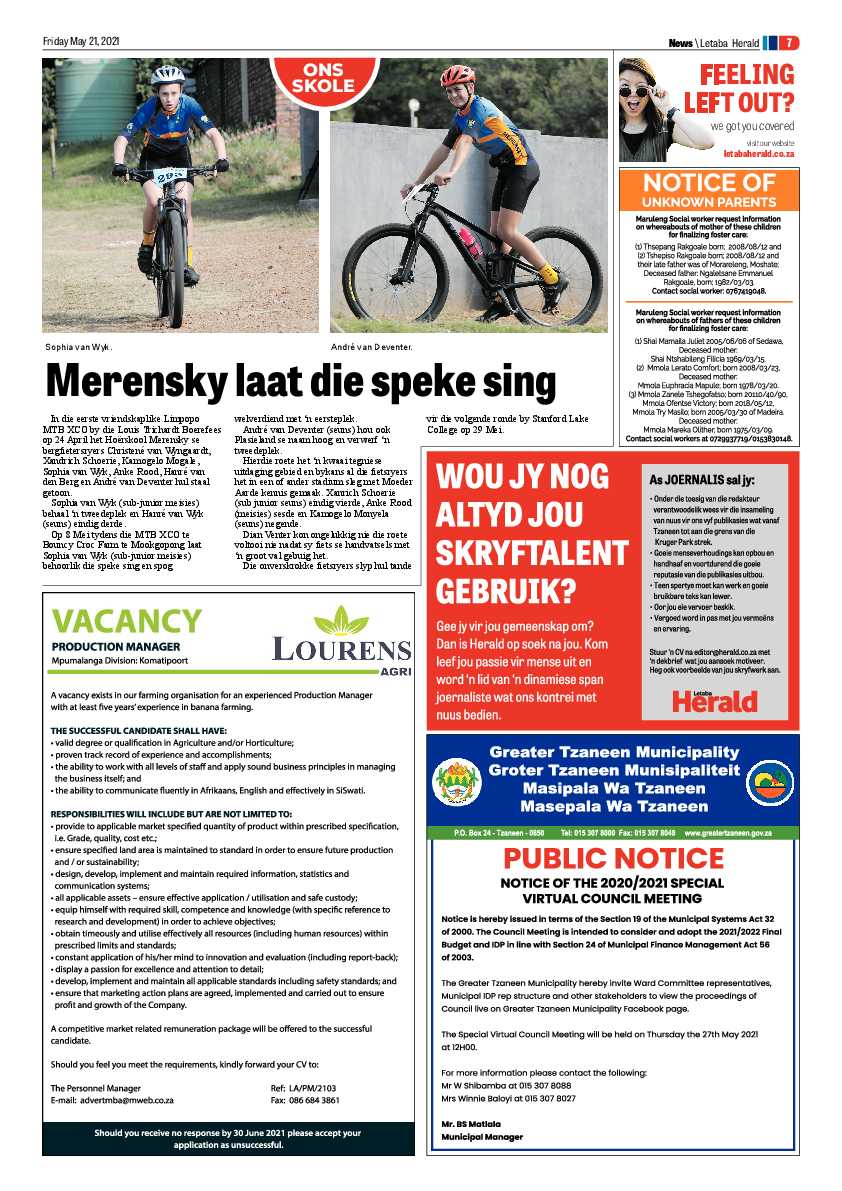 Letaba Herald 21 May 2021 page 11