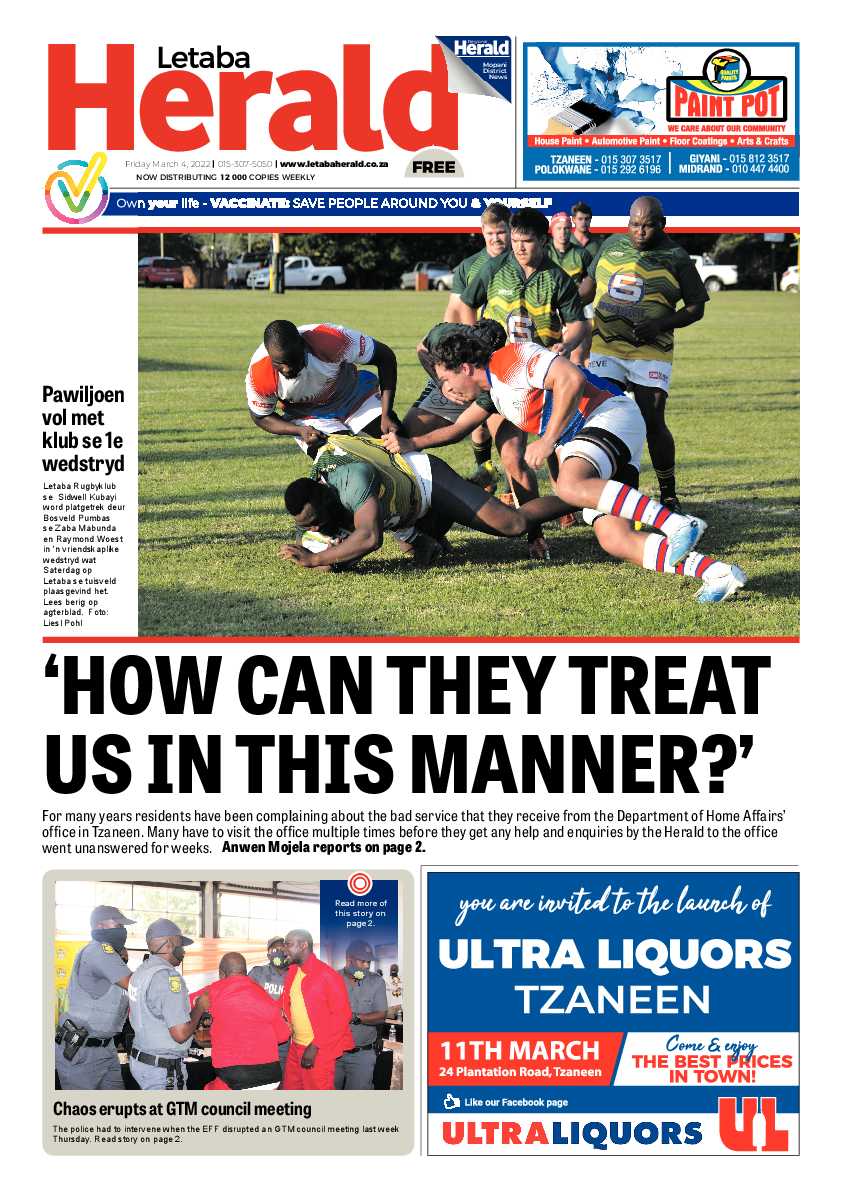 Letaba Herald 04 Mar 2022 page 1