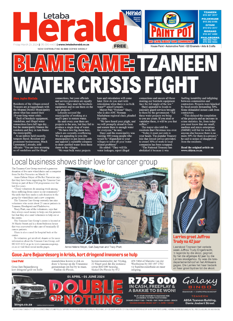 Letaba Herald page 1