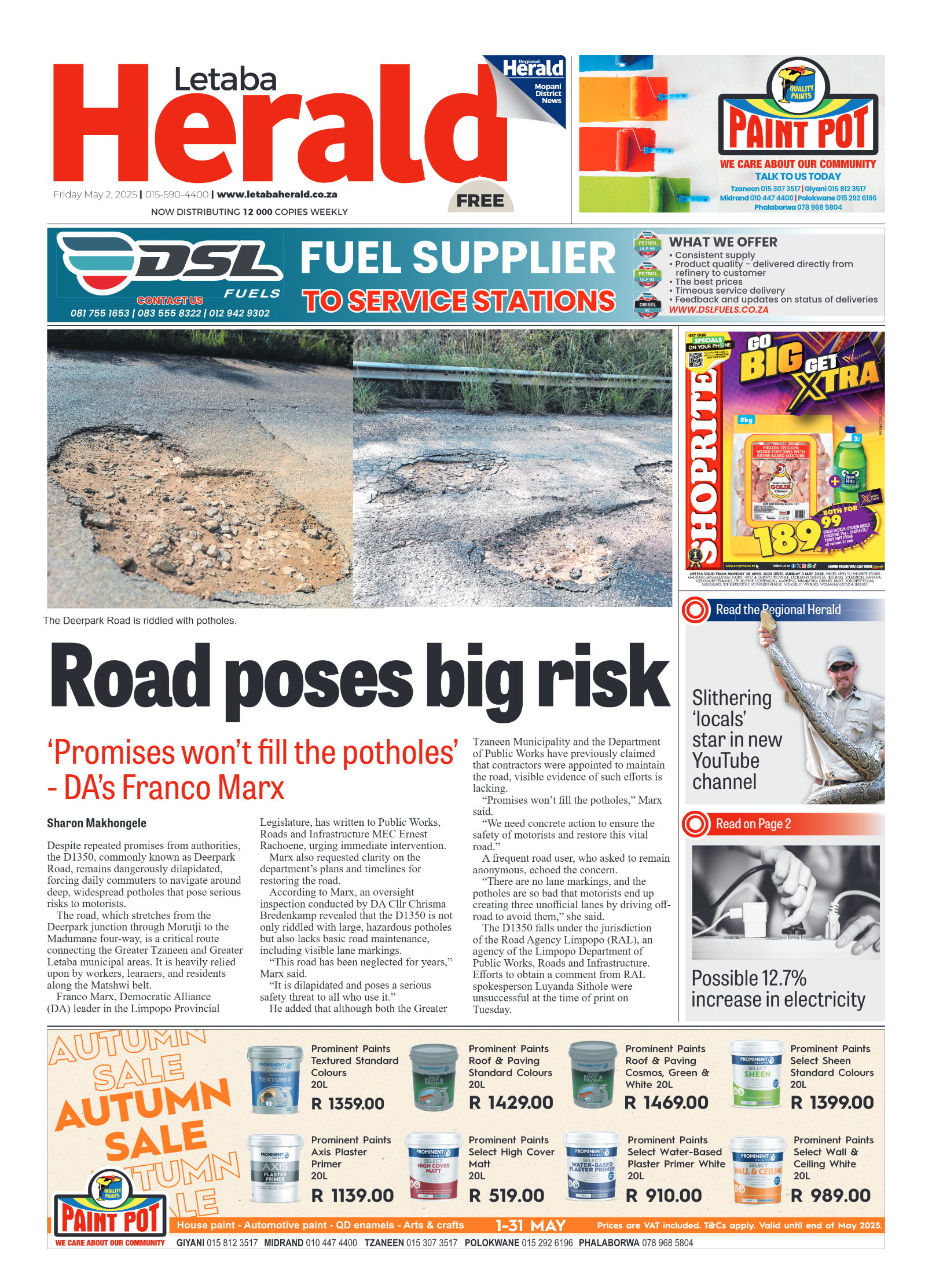 Letaba Herald page 1