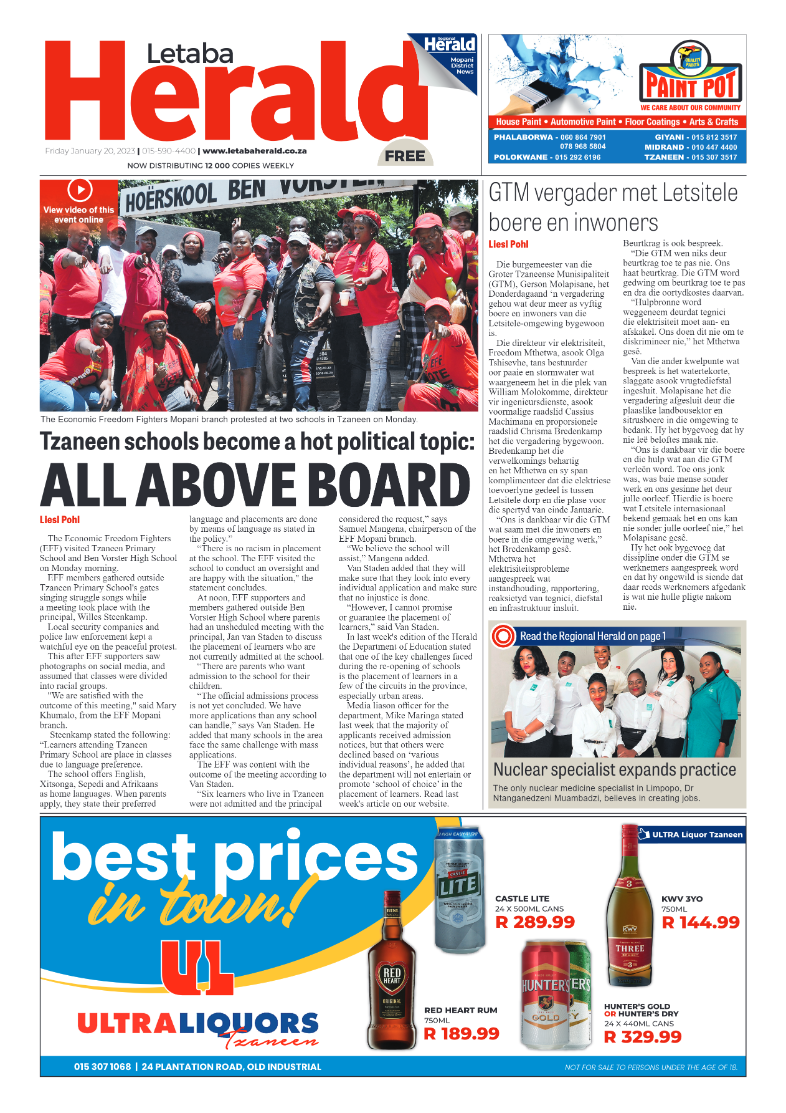 Letaba Herald page 1