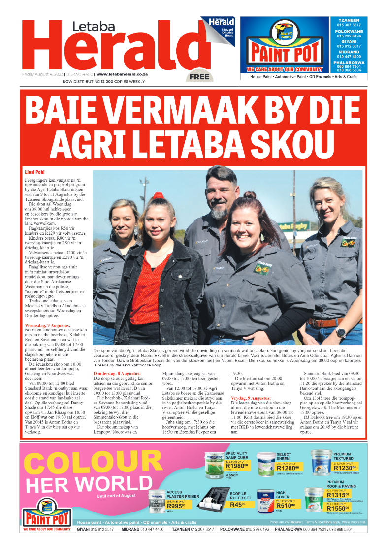 Letaba Herald page 1