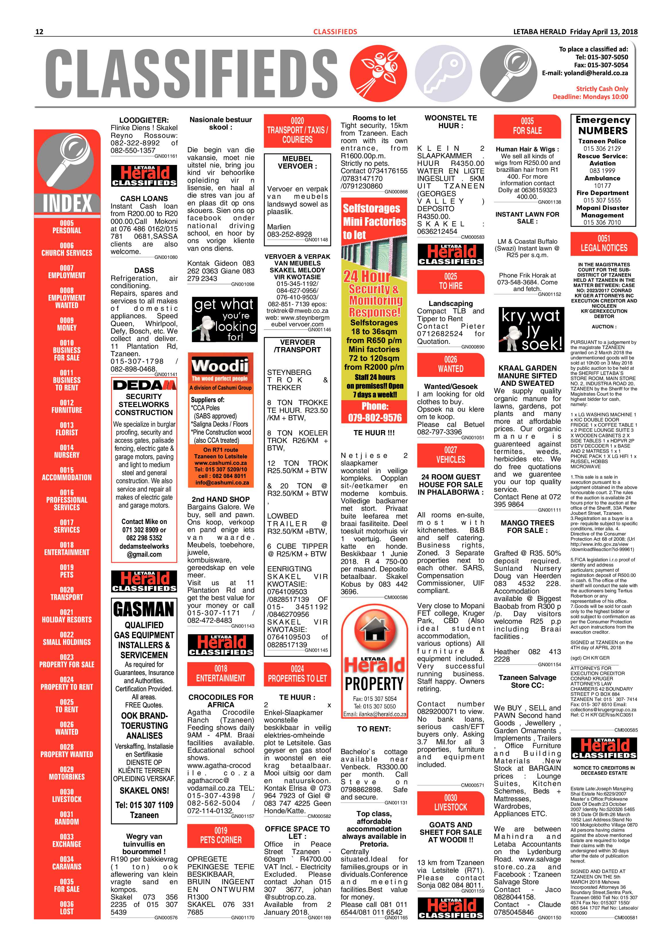 Letaba Herald  – 13 April 2018 page 12