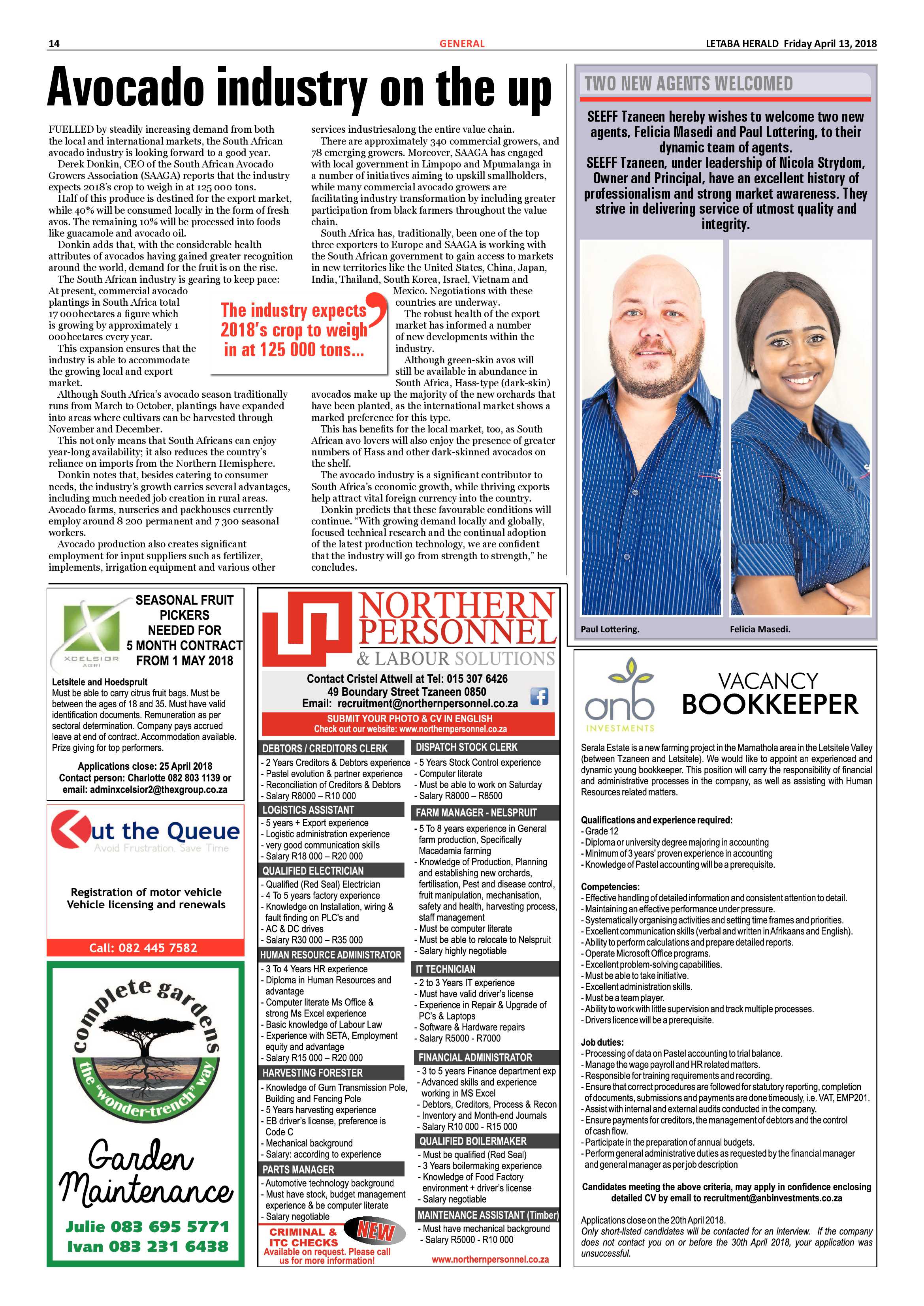 Letaba Herald  – 13 April 2018 page 14