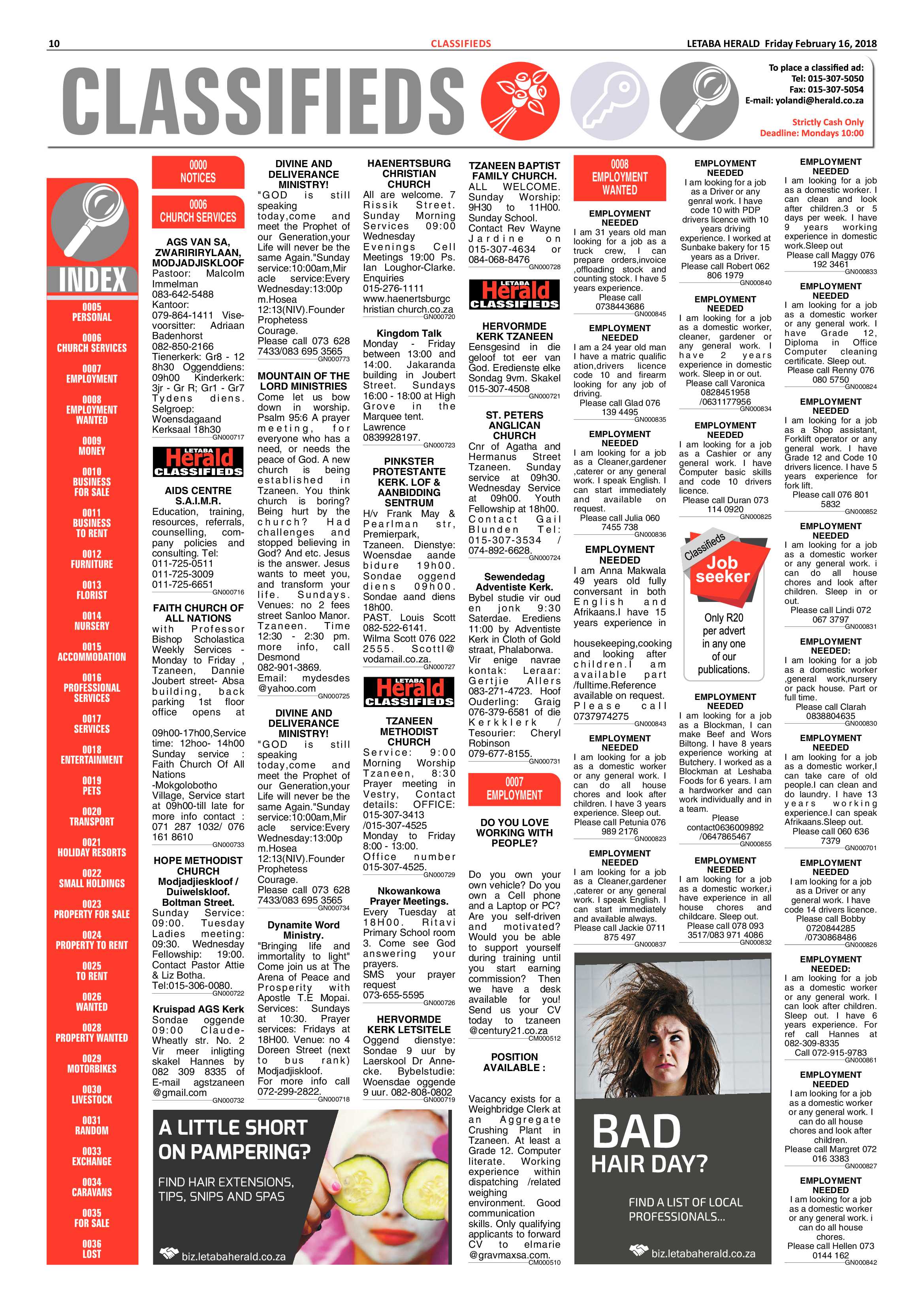 Letaba Herald  – 16 February 2018 page 10