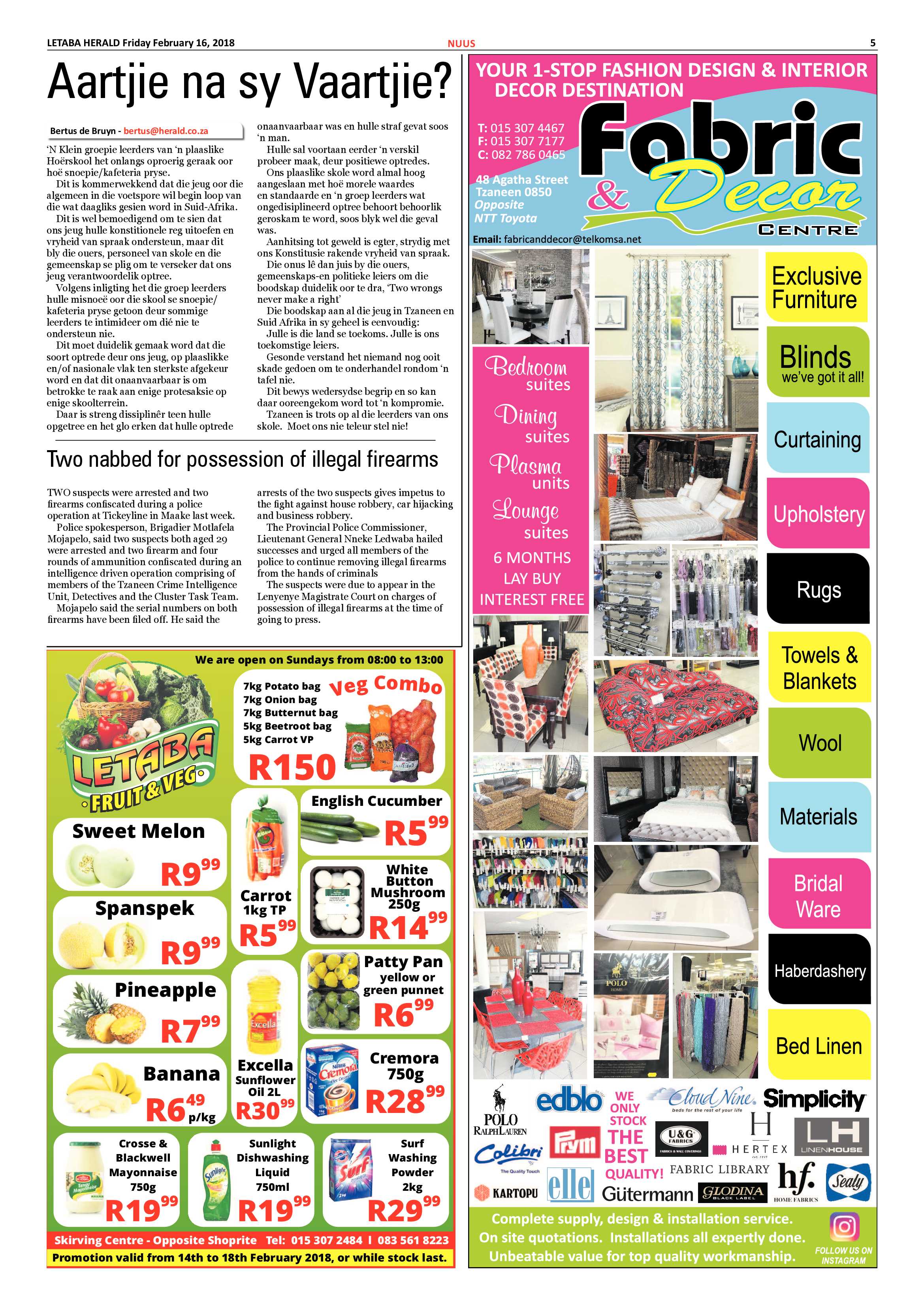 Letaba Herald  – 16 February 2018 page 5