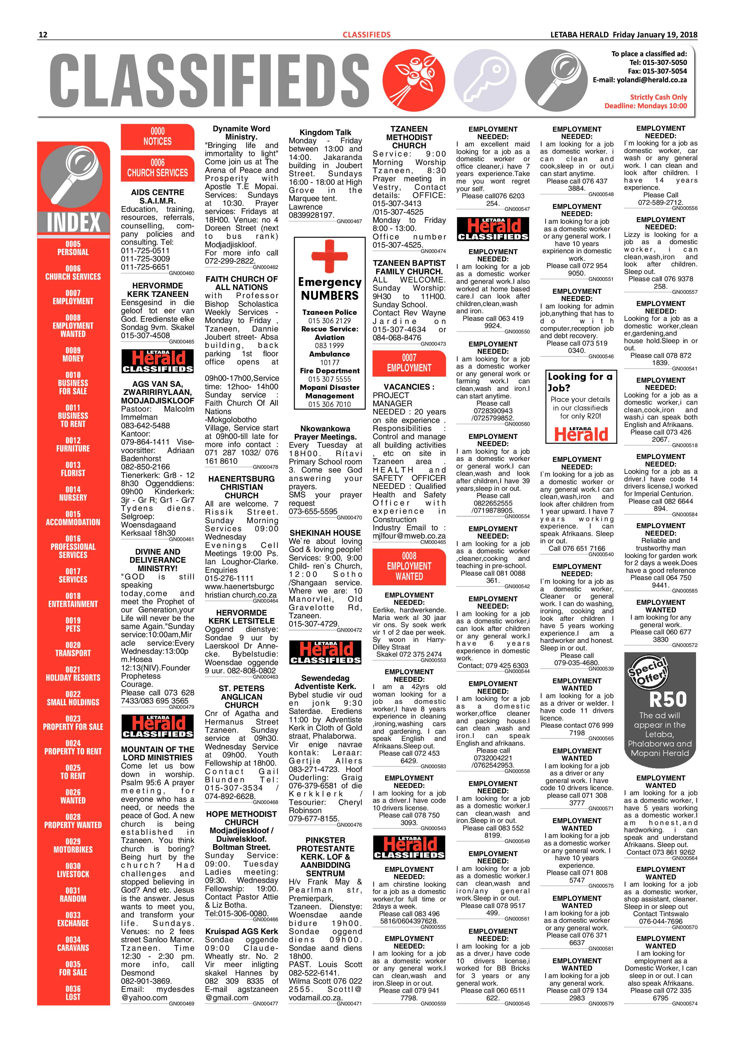 Letaba Herald – 19 January 2018 page 12