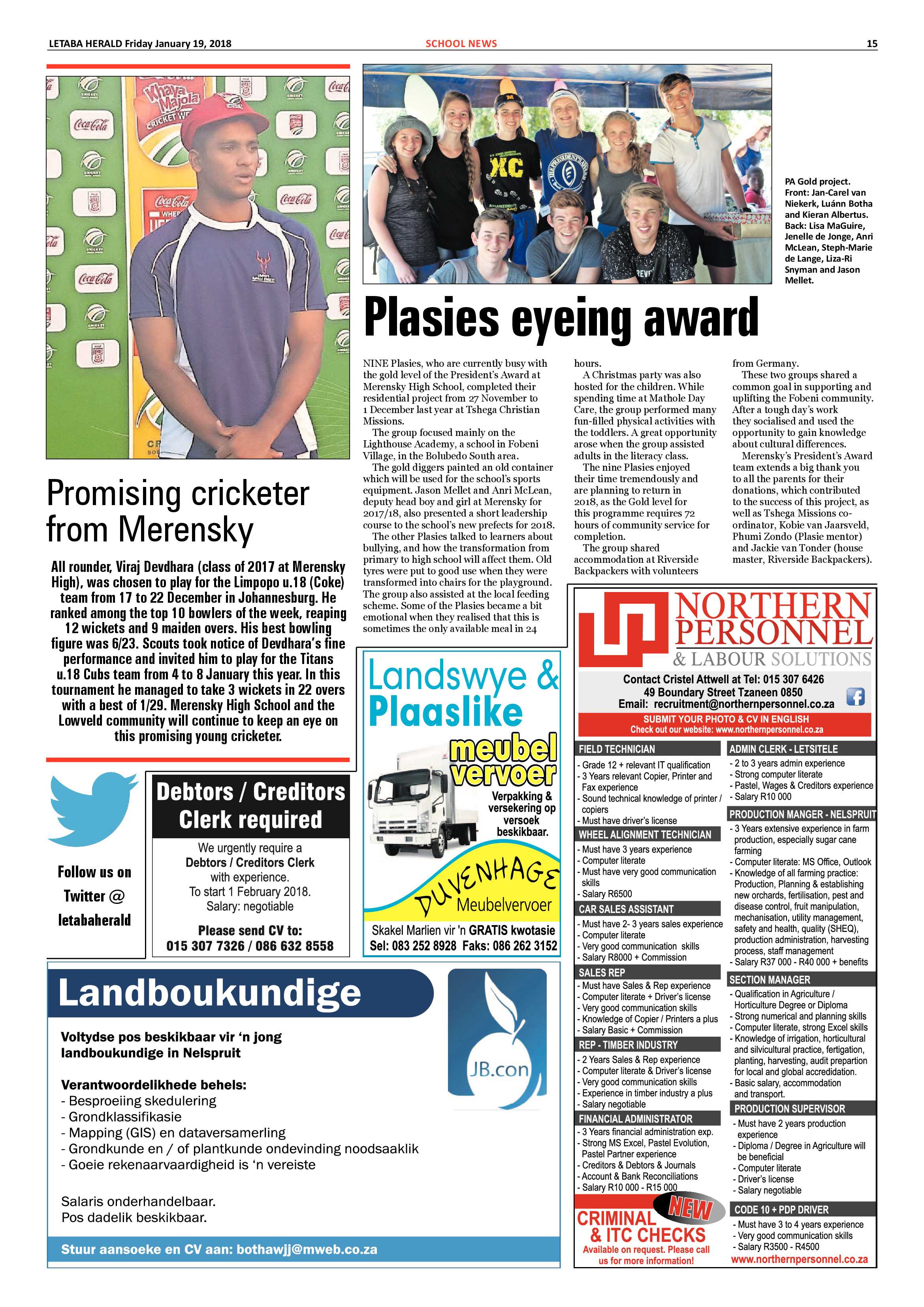 Letaba Herald – 19 January 2018 page 15