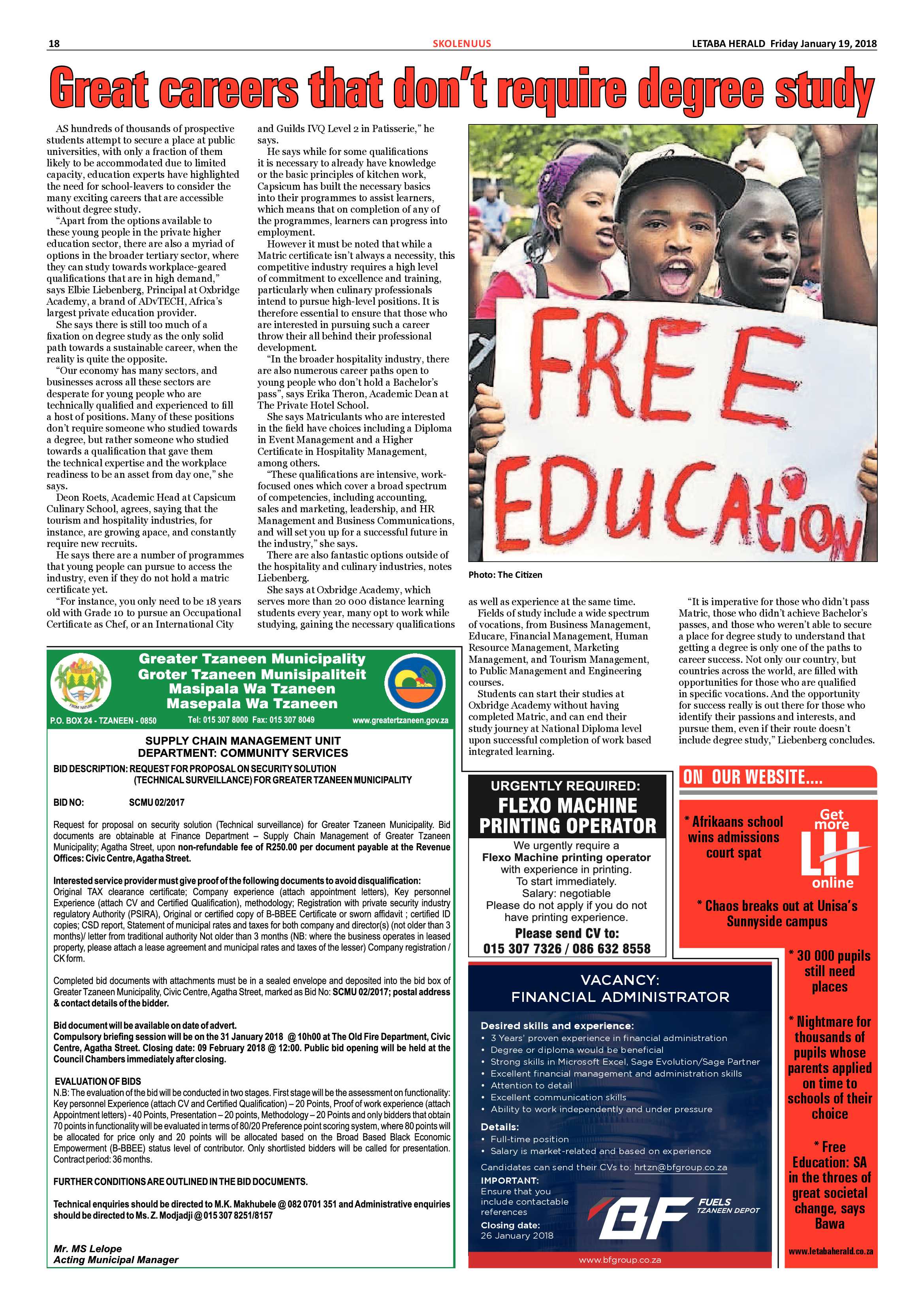 Letaba Herald – 19 January 2018 page 18