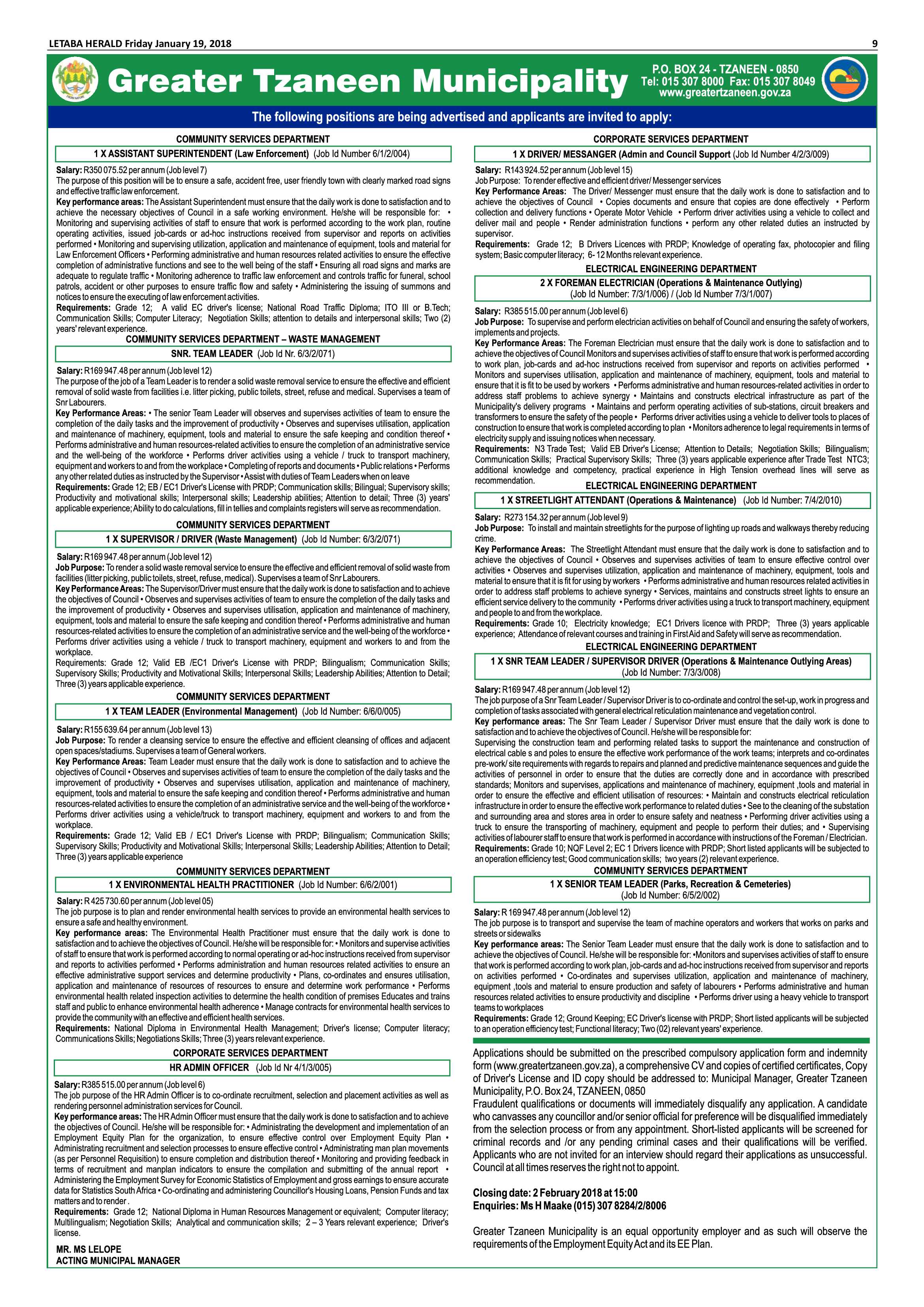 Letaba Herald – 19 January 2018 page 9