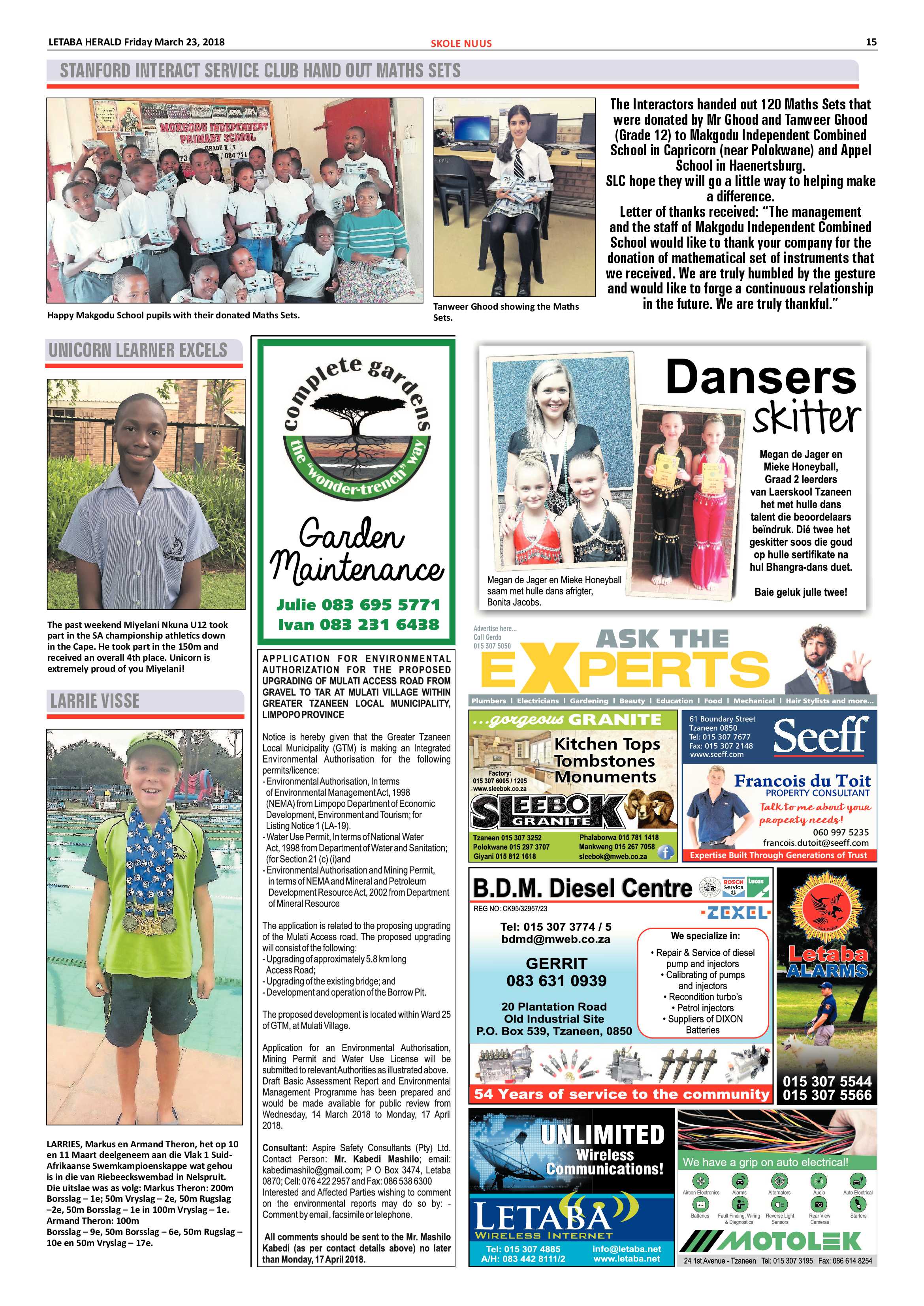 Letaba Herald – 23 March 2018 page 15