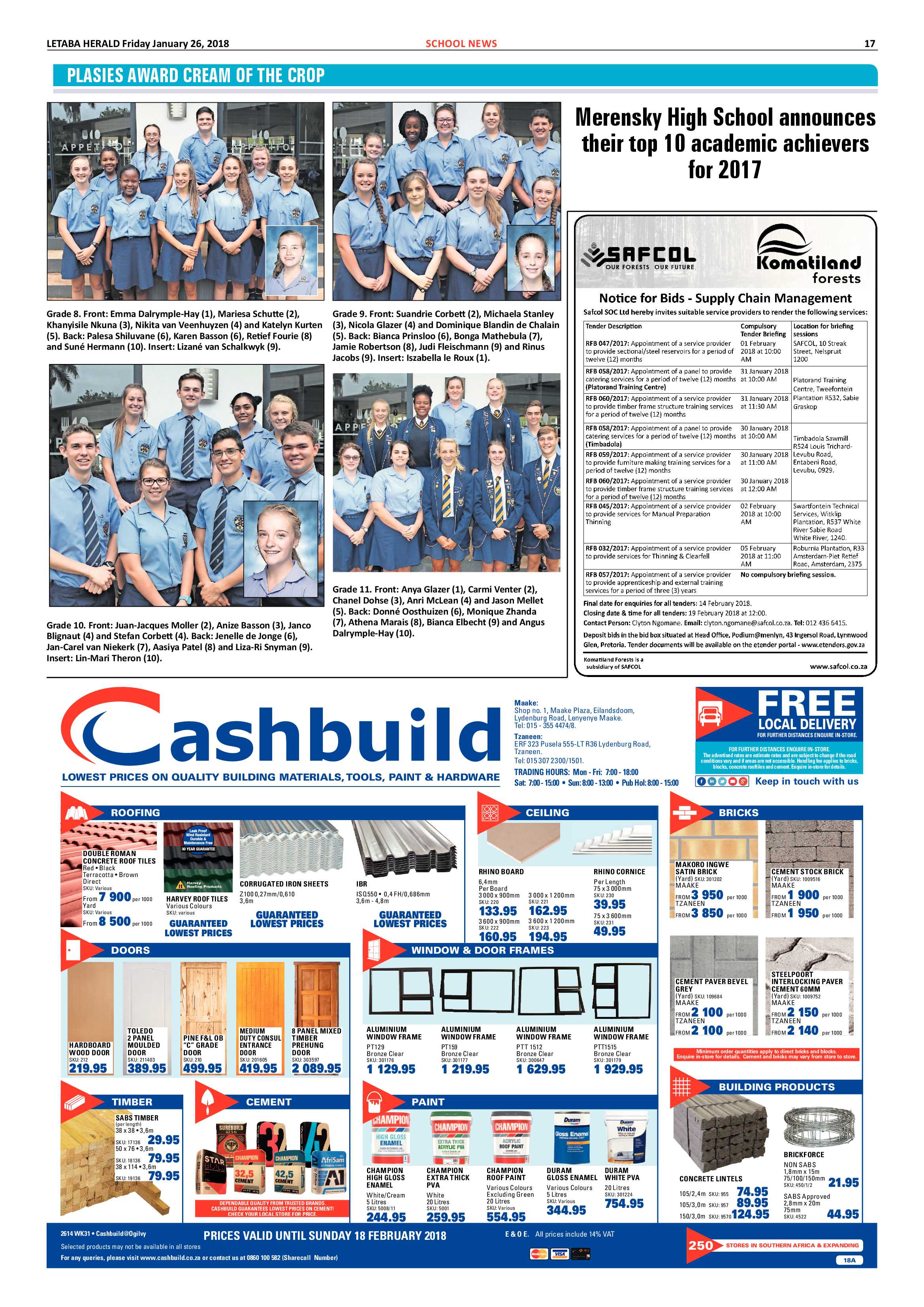 Letaba Herald -26 January 2018 page 17