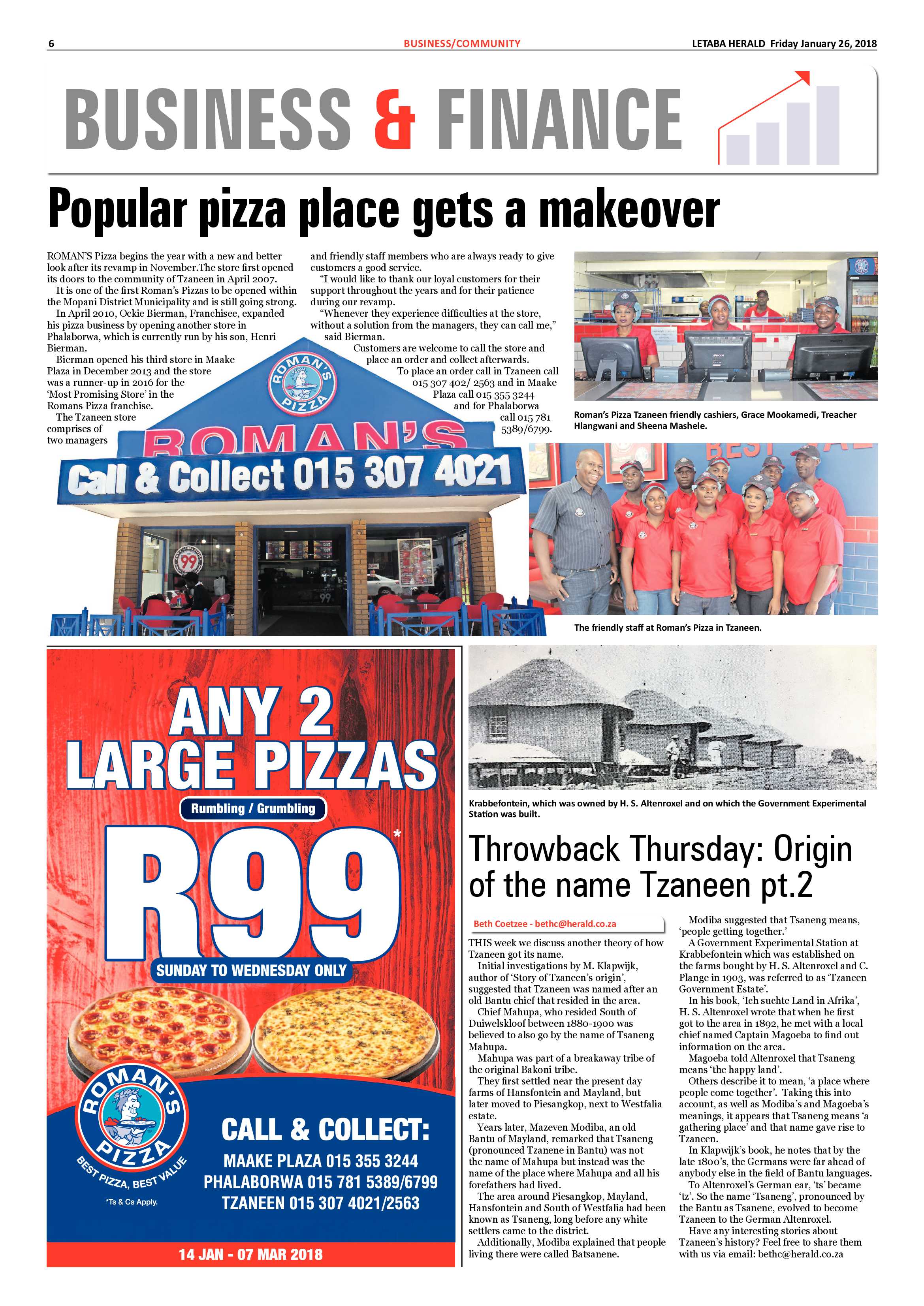 Letaba Herald -26 January 2018 page 6
