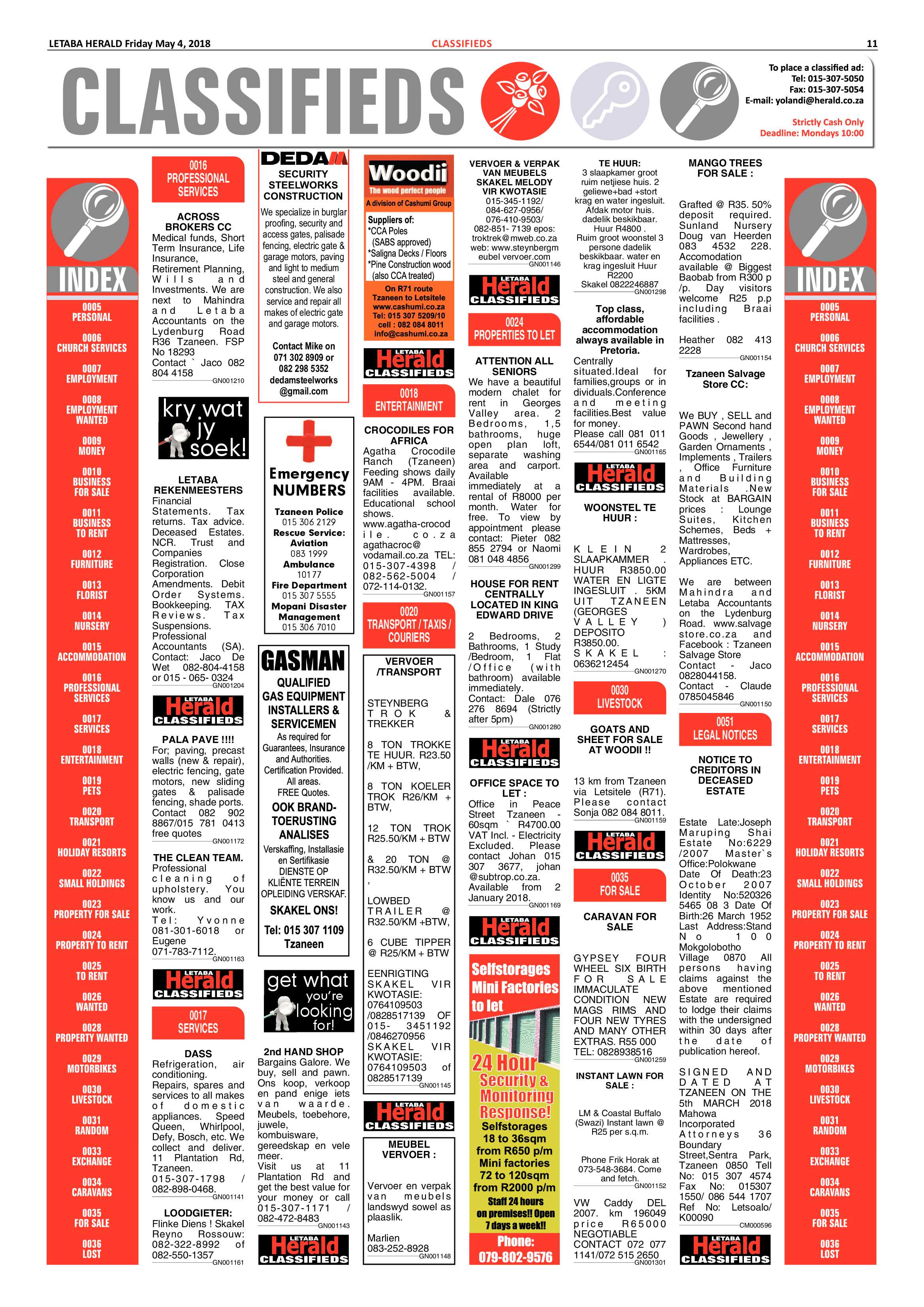 Letaba Herald  – 4 May 2018 page 11