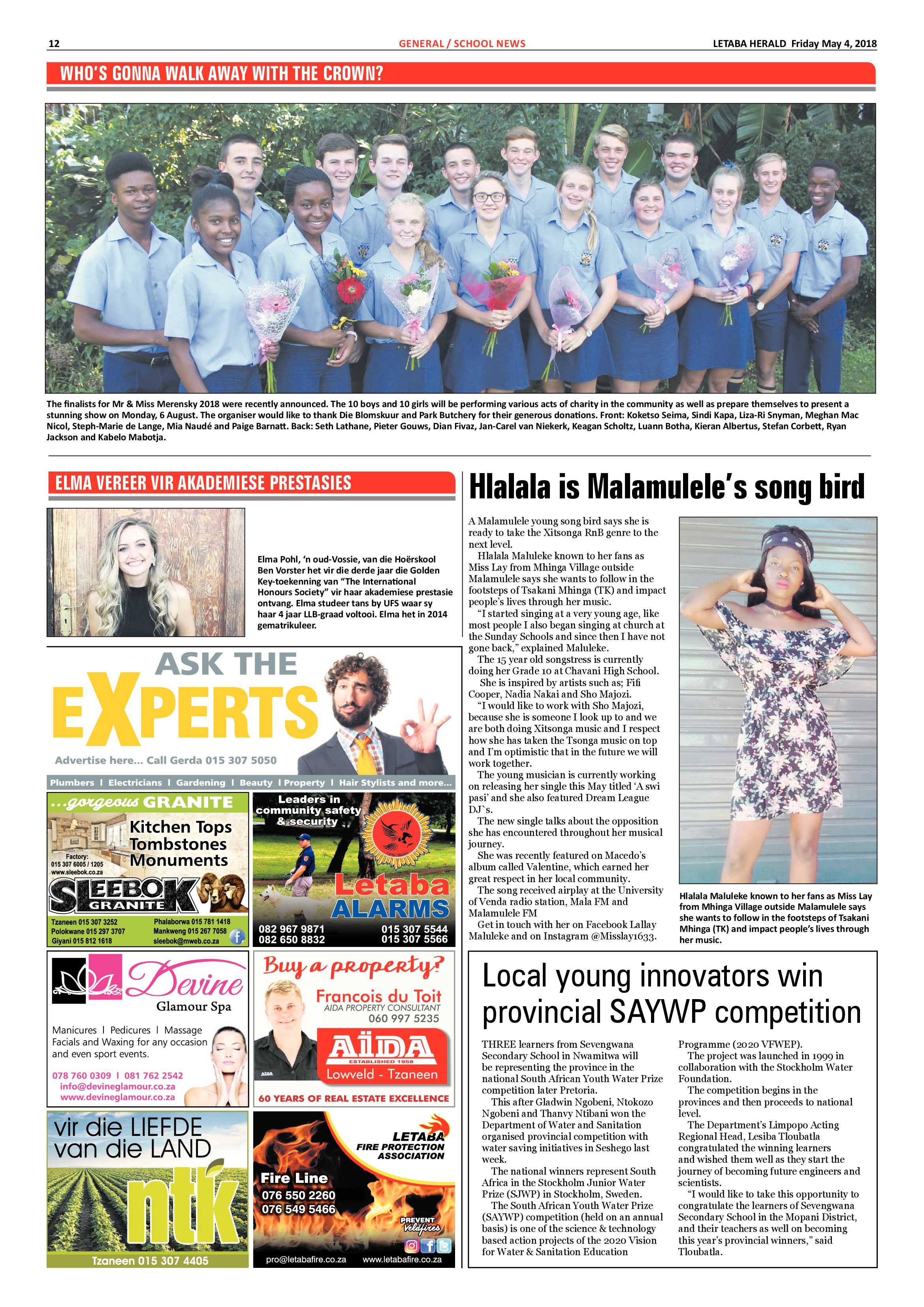Letaba Herald  – 4 May 2018 page 12