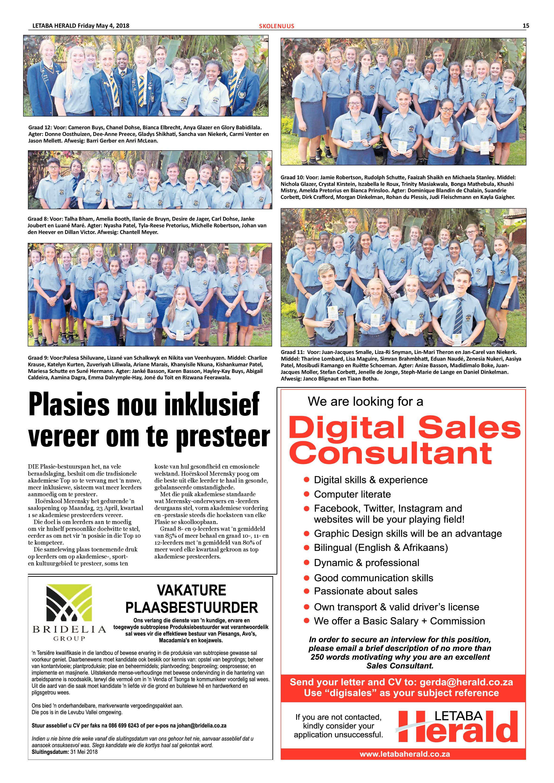Letaba Herald  – 4 May 2018 page 15