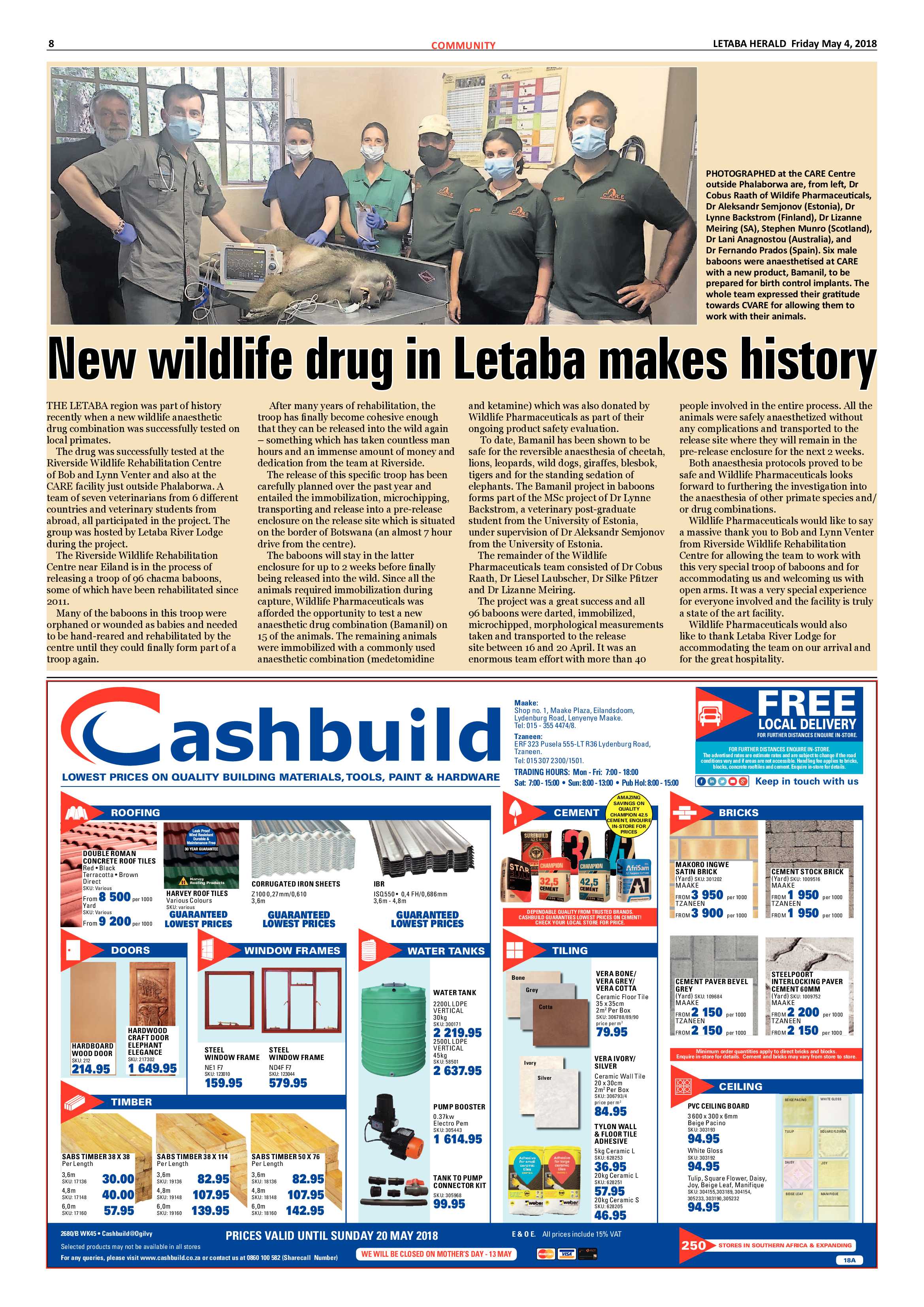 Letaba Herald  – 4 May 2018 page 8