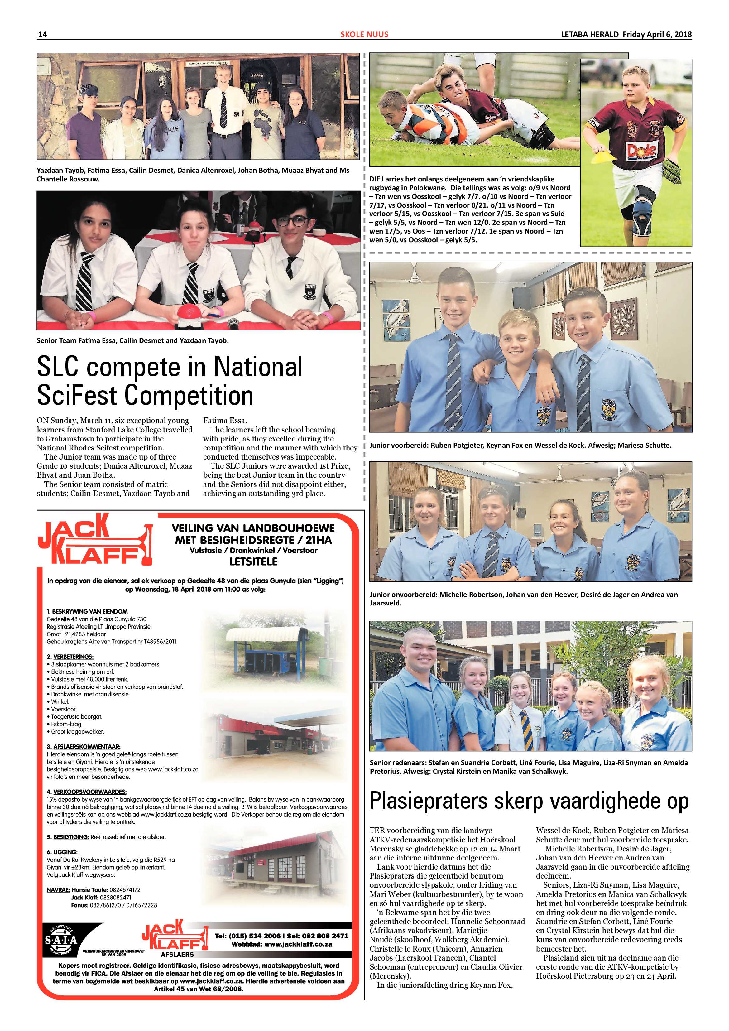 Letaba Herald – 6 April 2018 page 14