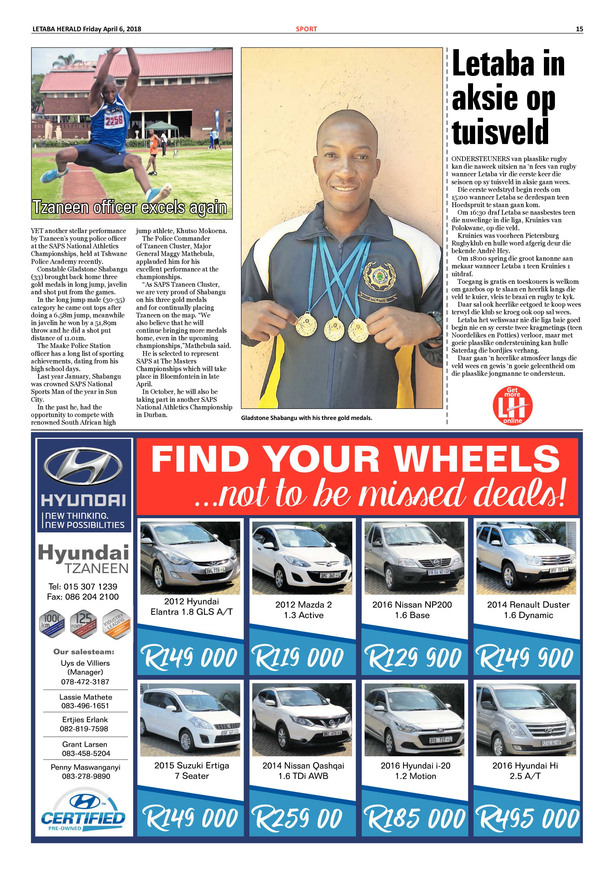 Letaba Herald – 6 April 2018 page 15
