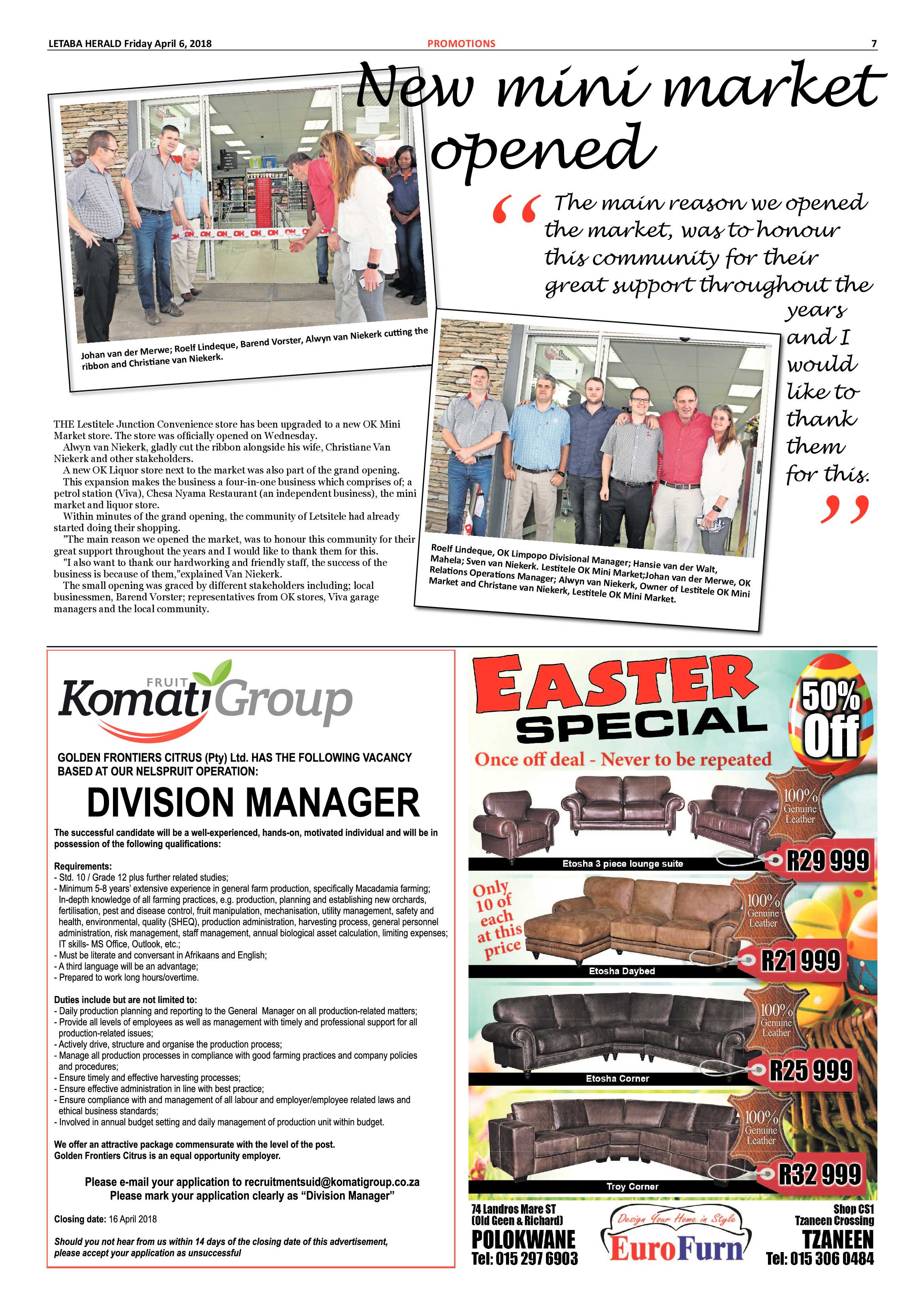 Letaba Herald – 6 April 2018 page 7