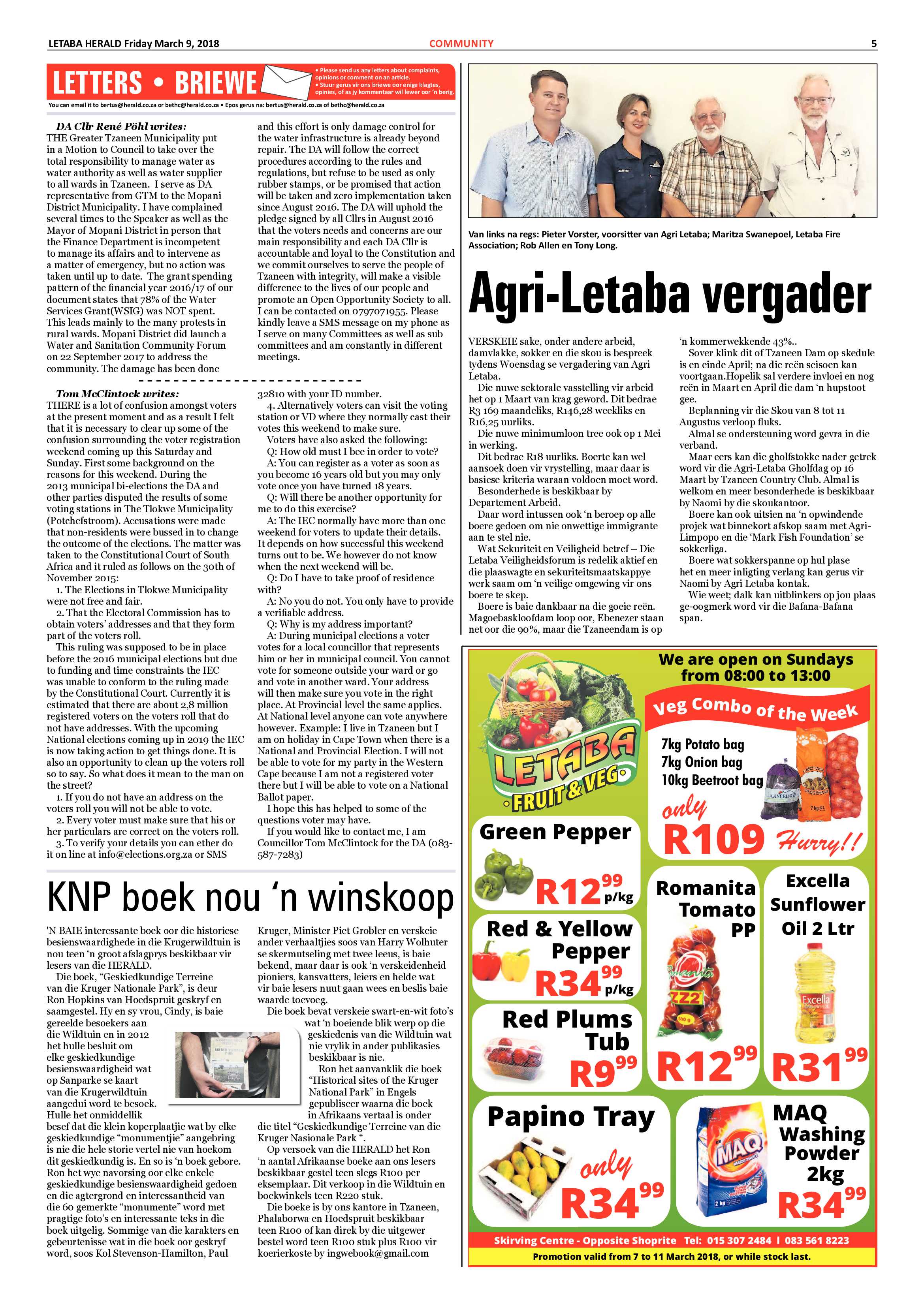 Letaba Herald – 9 March 2018 page 5
