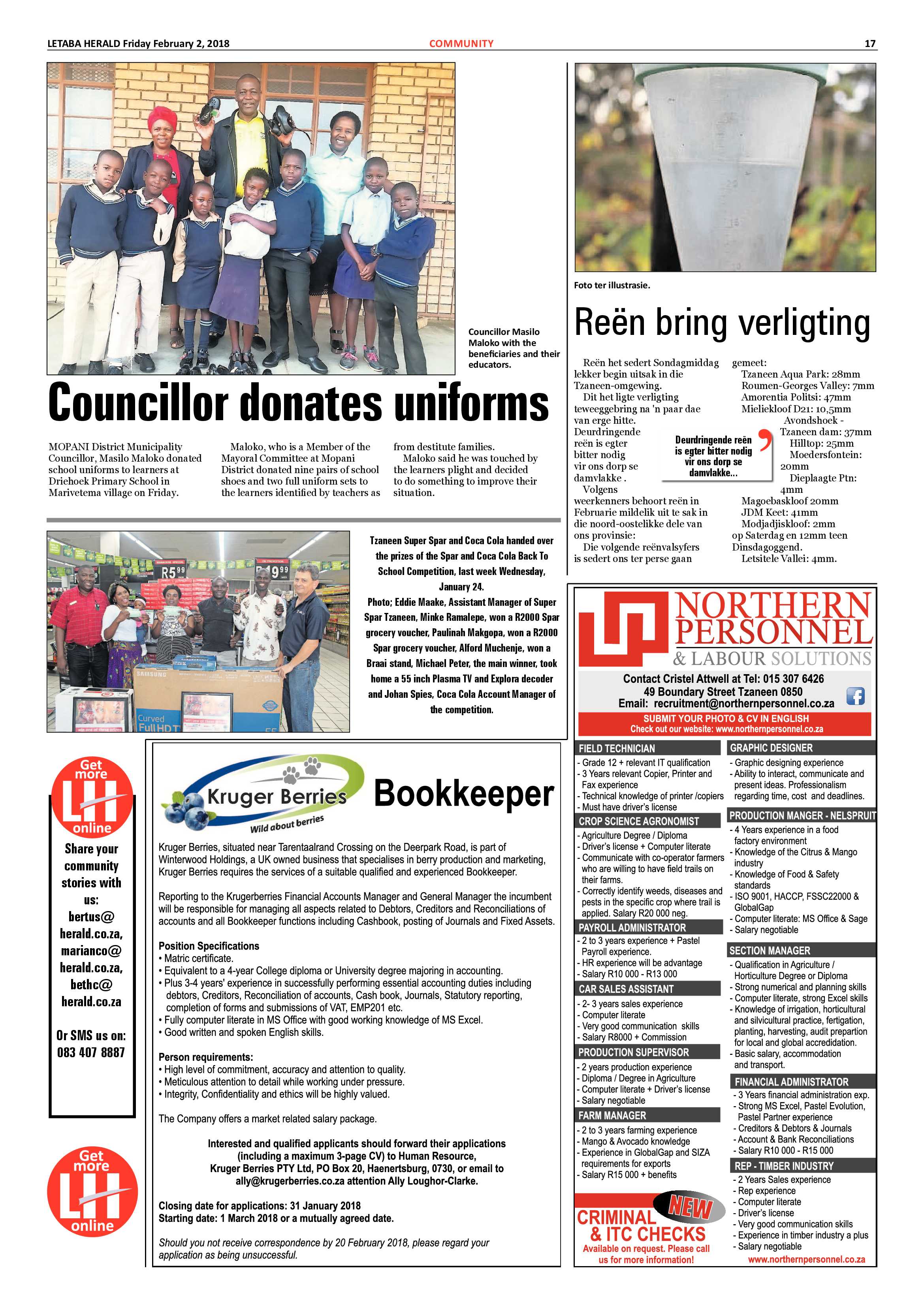 Letaba Herald – 2 February 2018 page 17