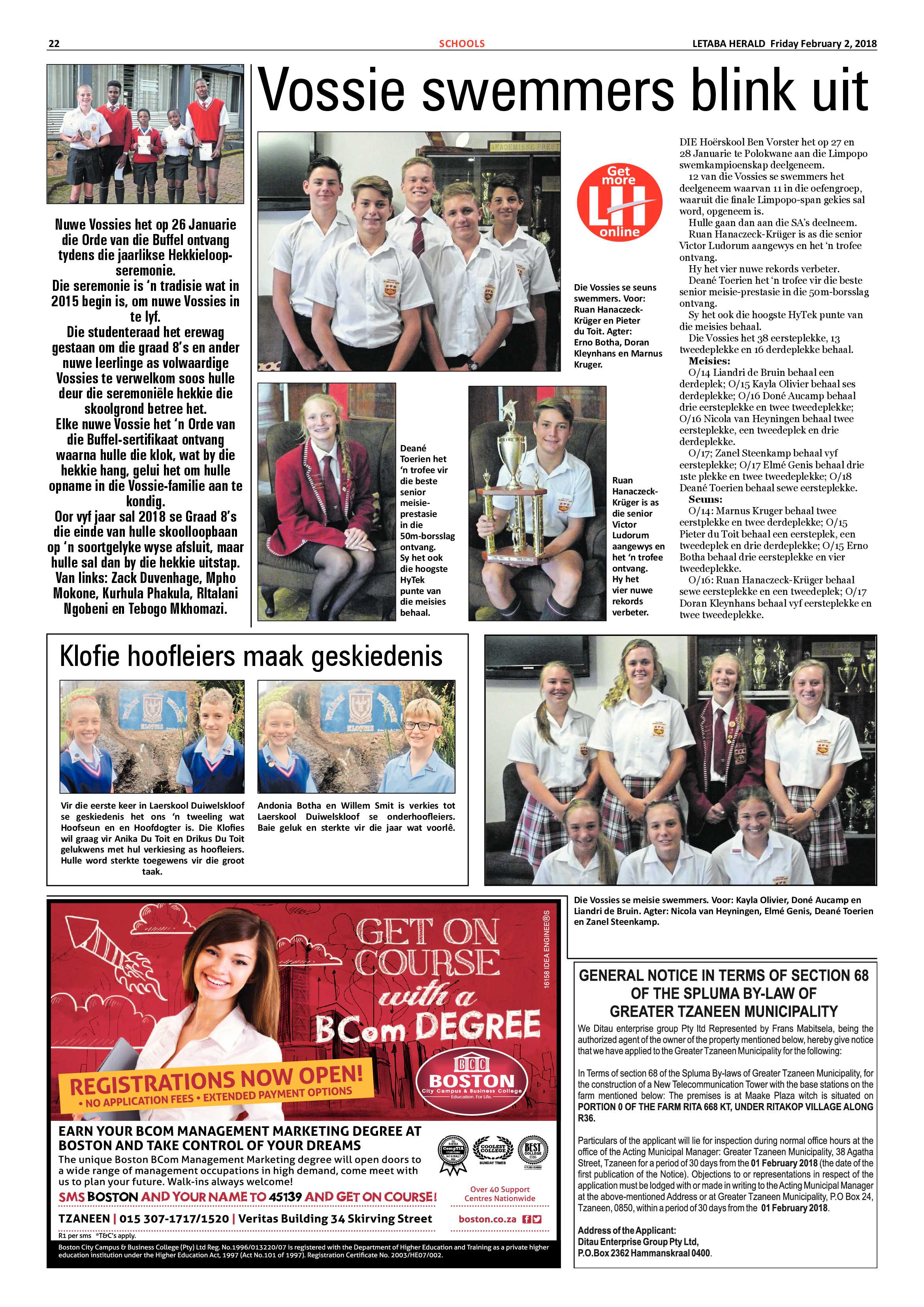 Letaba Herald – 2 February 2018 page 22
