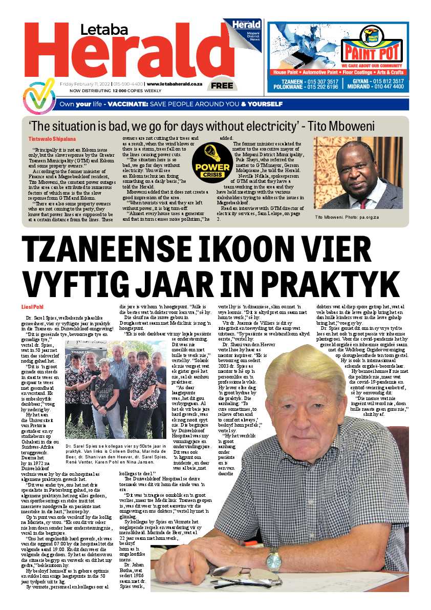 Letaba Herald 11 Feb 2022 page 1