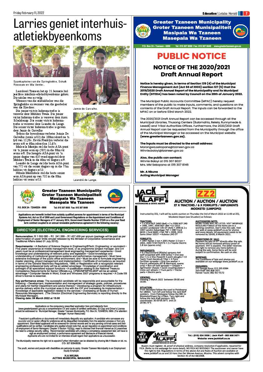Letaba Herald 11 Feb 2022 page 11