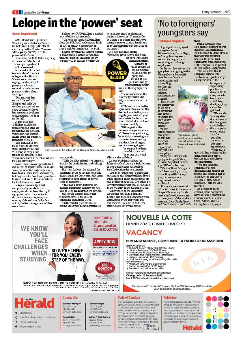Letaba Herald 11 Feb 2022 page 2