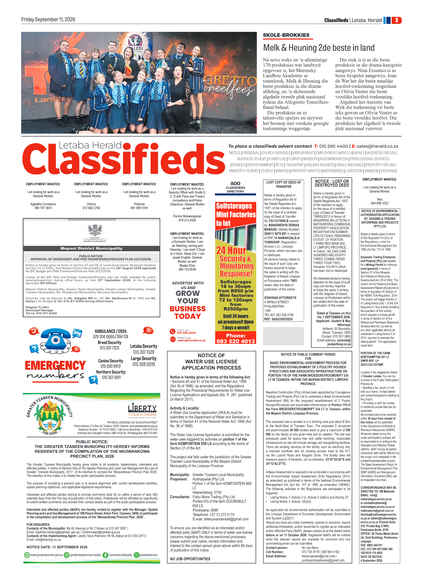 Letaba Herald 11 September 2026 page 7