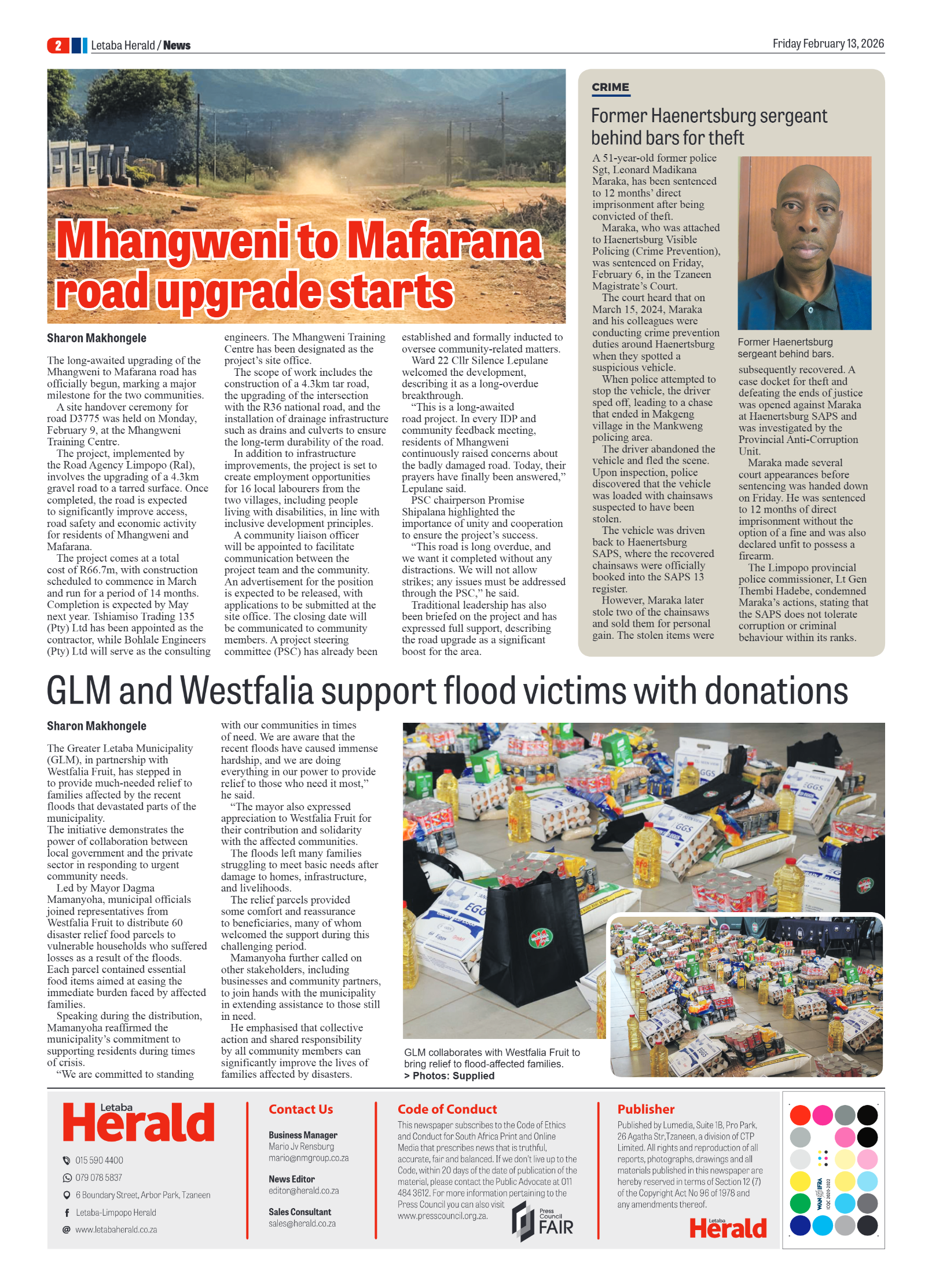 Letaba Herald 13 Feb 2026 page 2