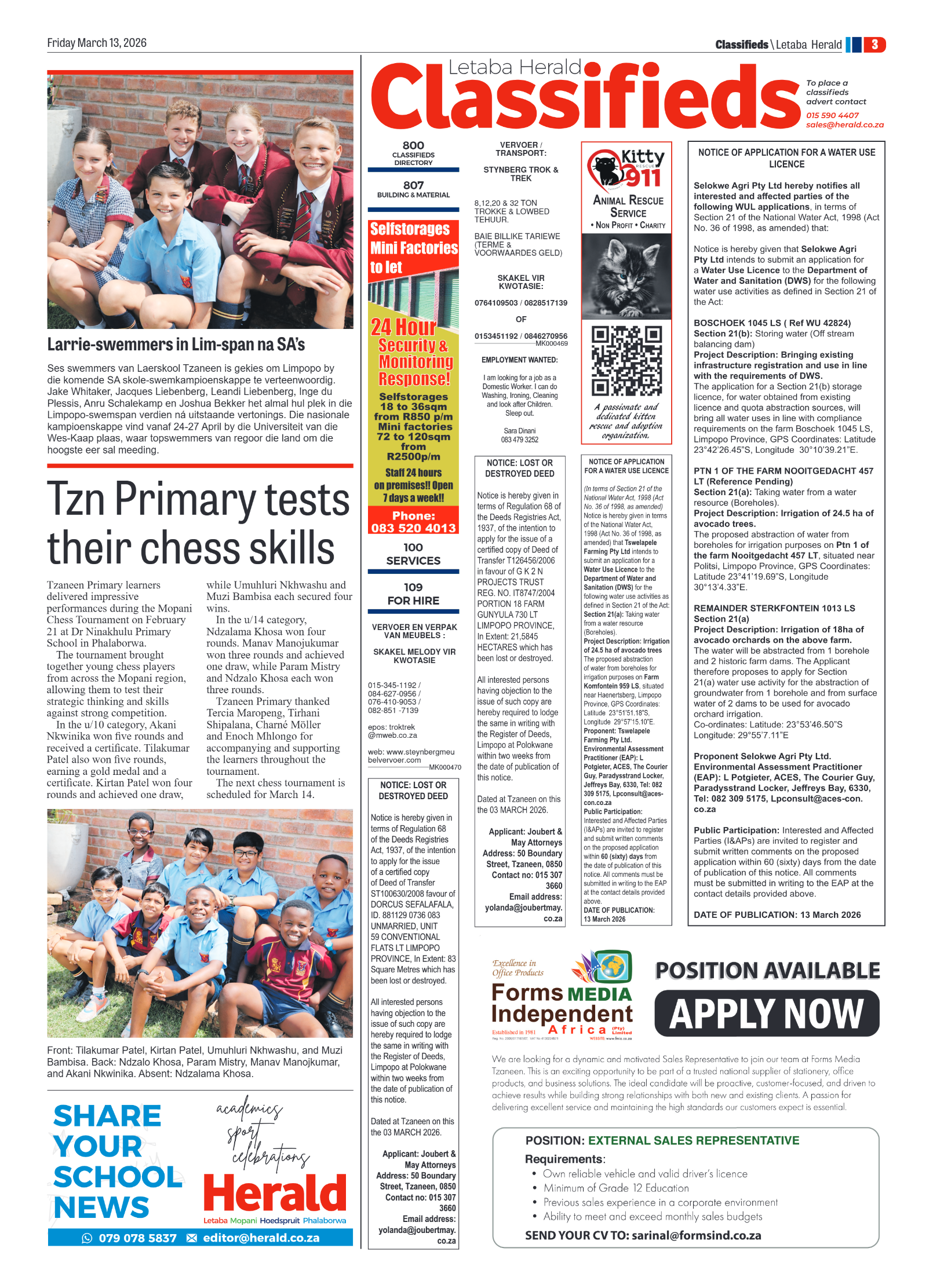 Letaba Herald 13 March 2026 page 7