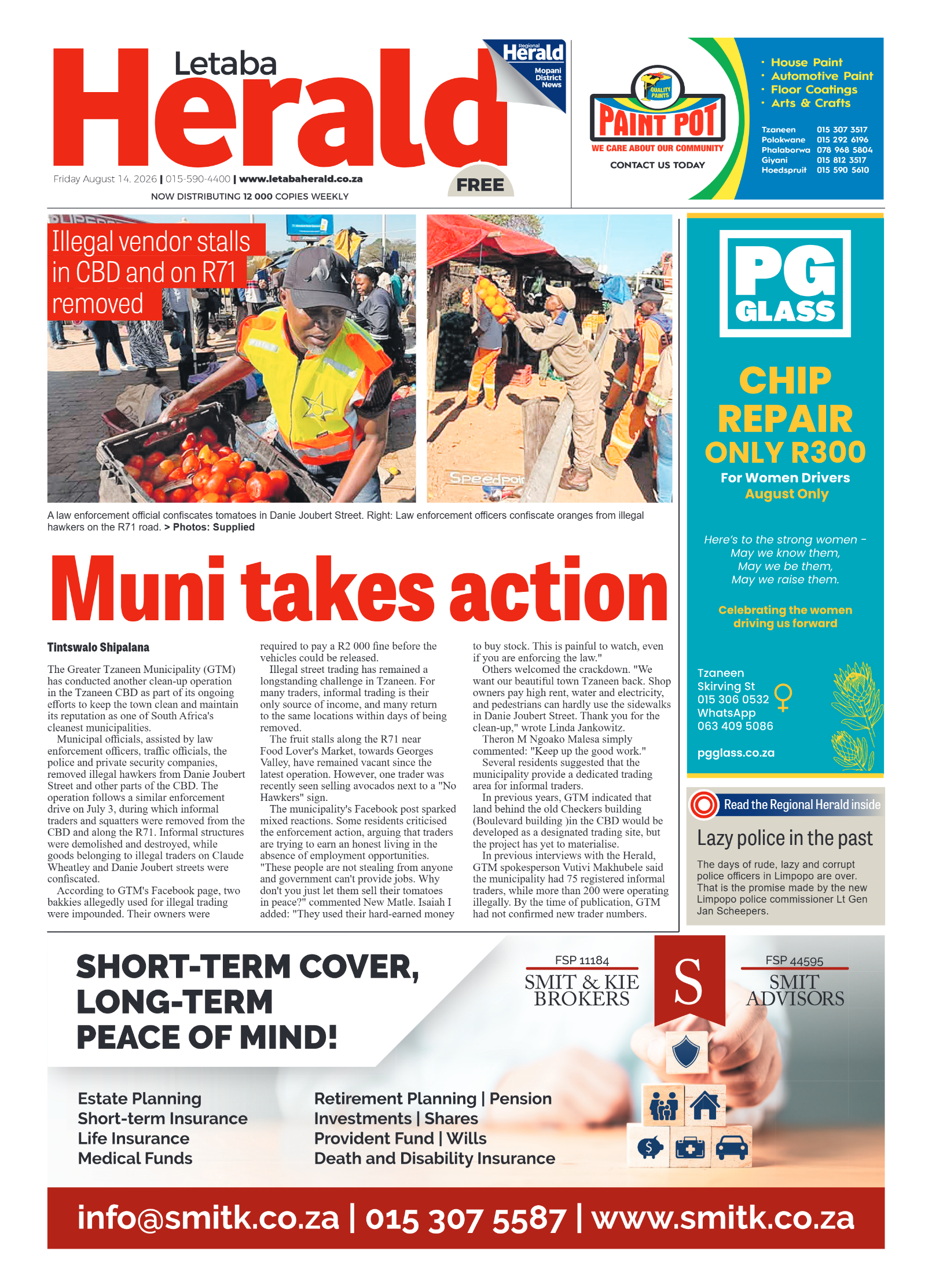 Letaba Herald 14 August 2026 page 1