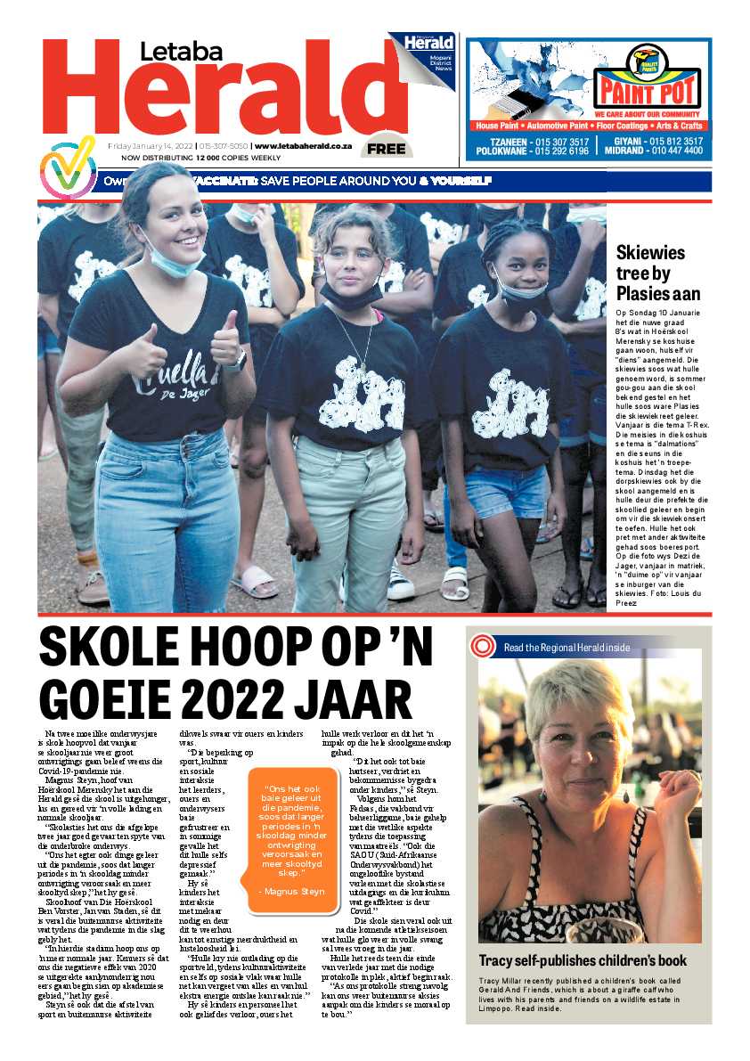 Letaba Herald 14 Jan 2022 page 1