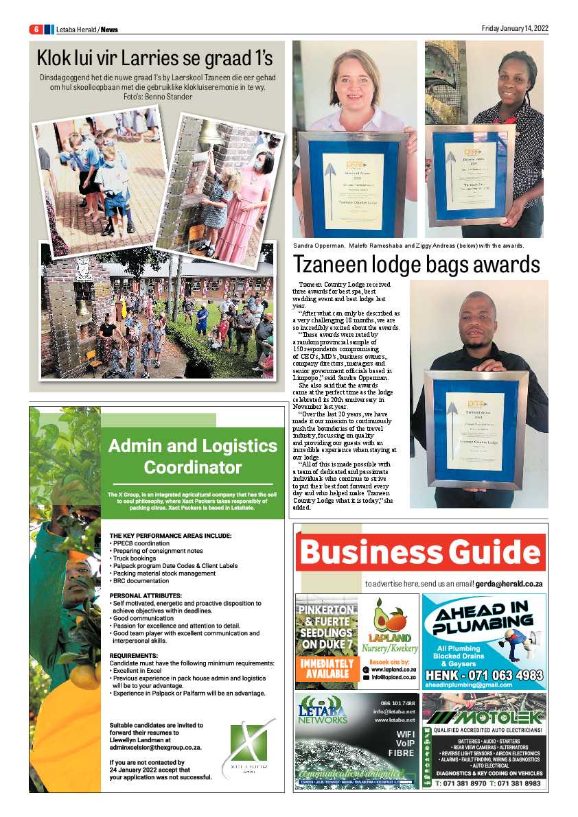 Letaba Herald 14 Jan 2022 page 14