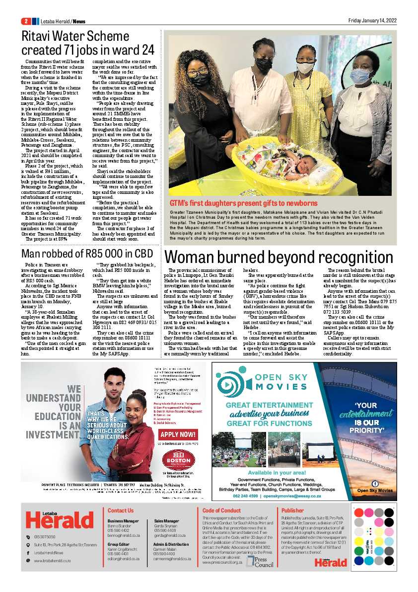 Letaba Herald 14 Jan 2022 page 2