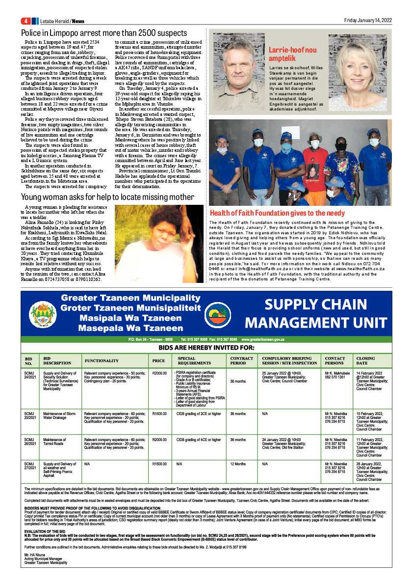 Letaba Herald 14 Jan 2022 page 4