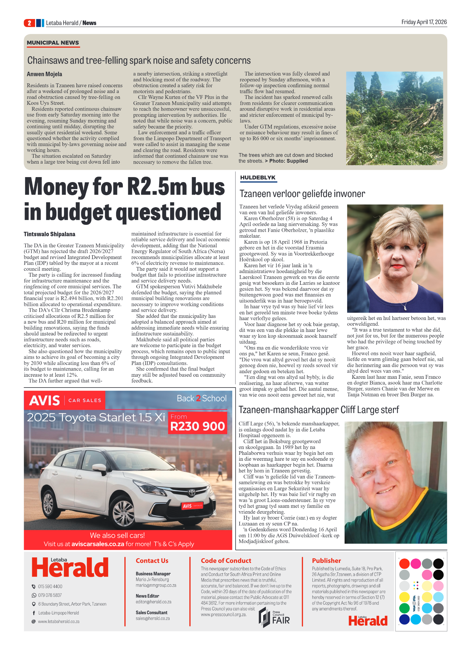 Letaba Herald 17 April 2026 page 2