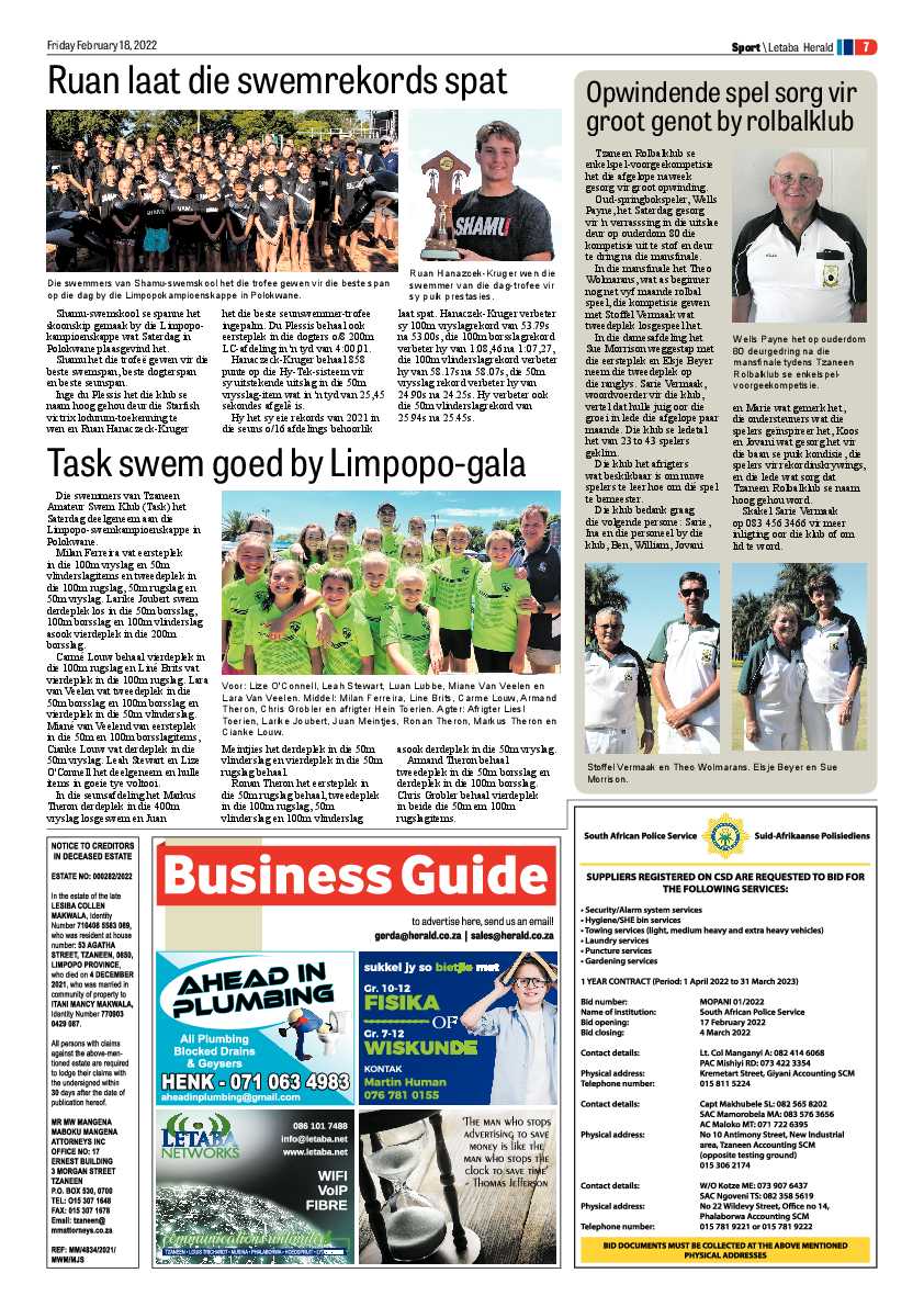 Letaba Herald 18 Feb 2022 page 15