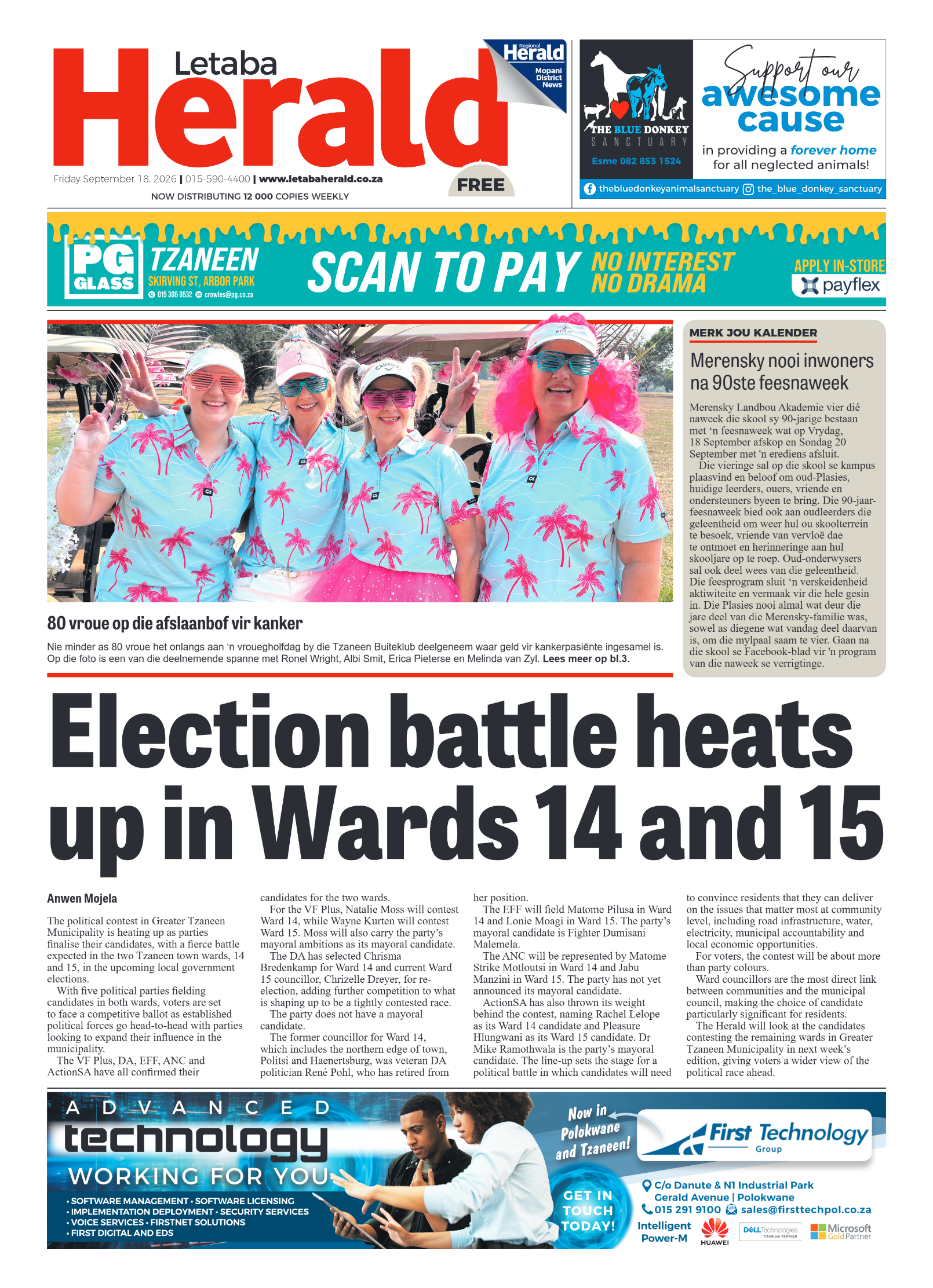 Letaba Herald 18 September 2026 page 1